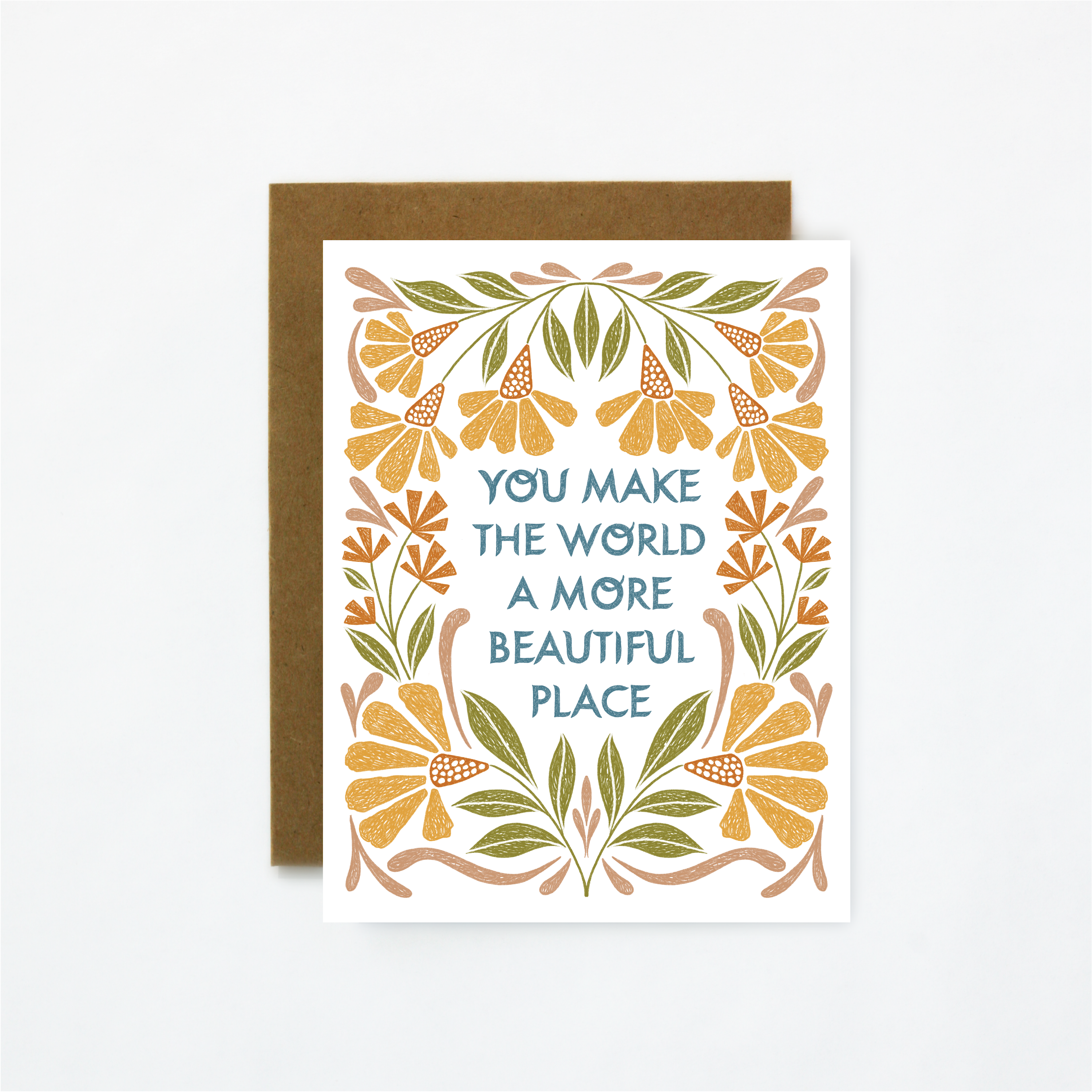 Beautiful World-Friendship Greeting Card