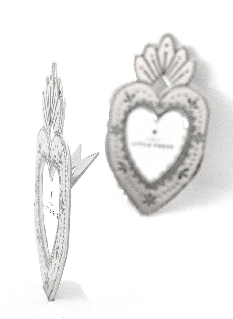 Mini Silver Heart Frame