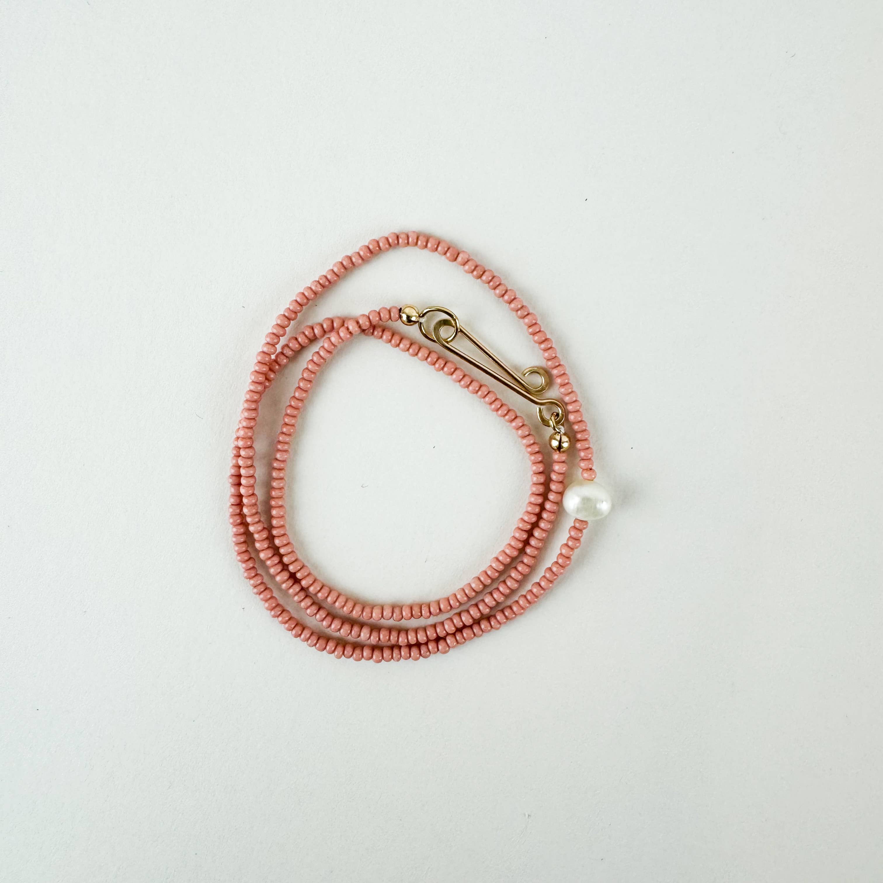 The Khadi Necklace - Pink Terra Cotta
