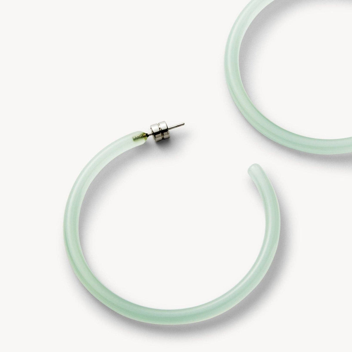 Large Hoops in Sea Glass