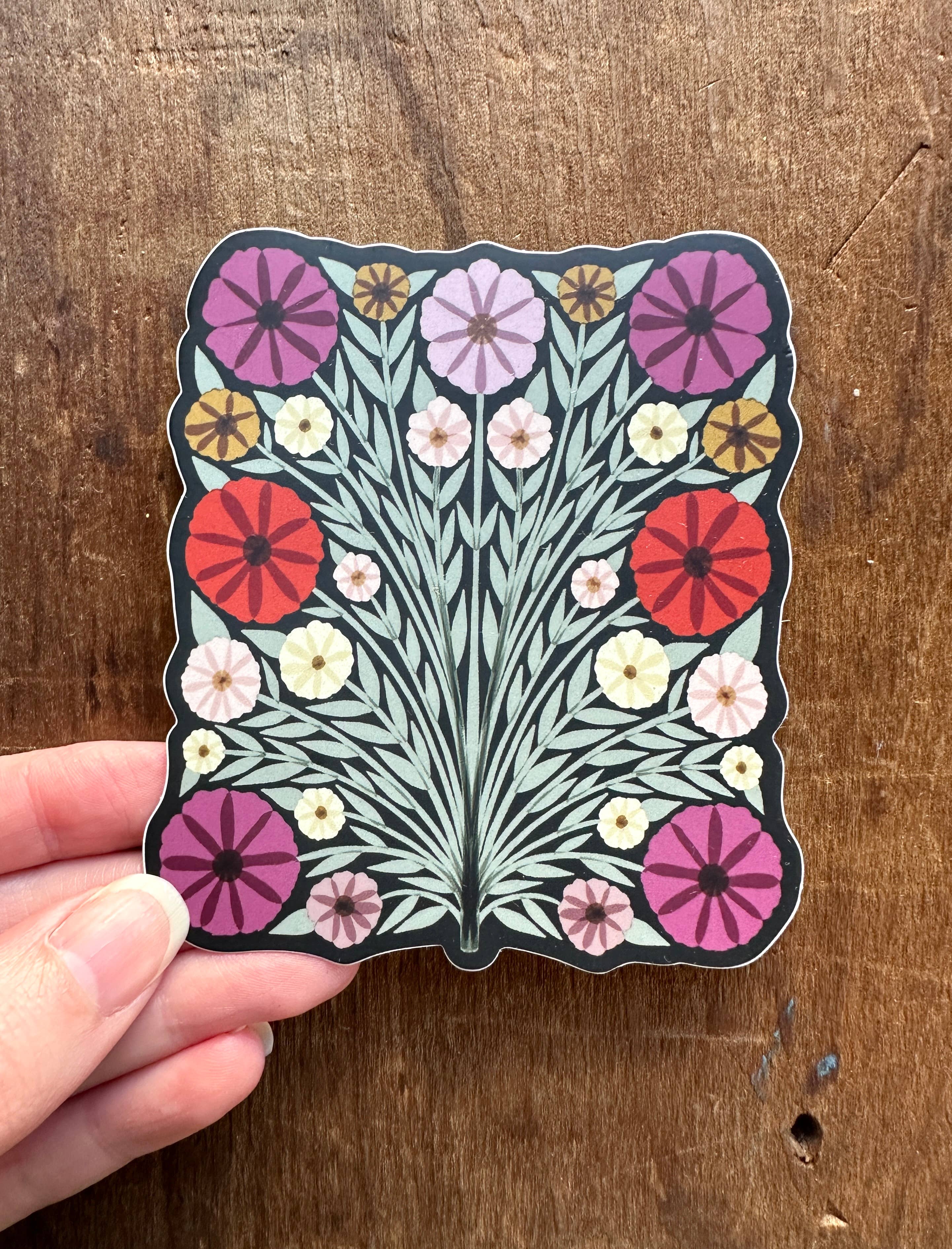 Floral Vinyl Sticker
