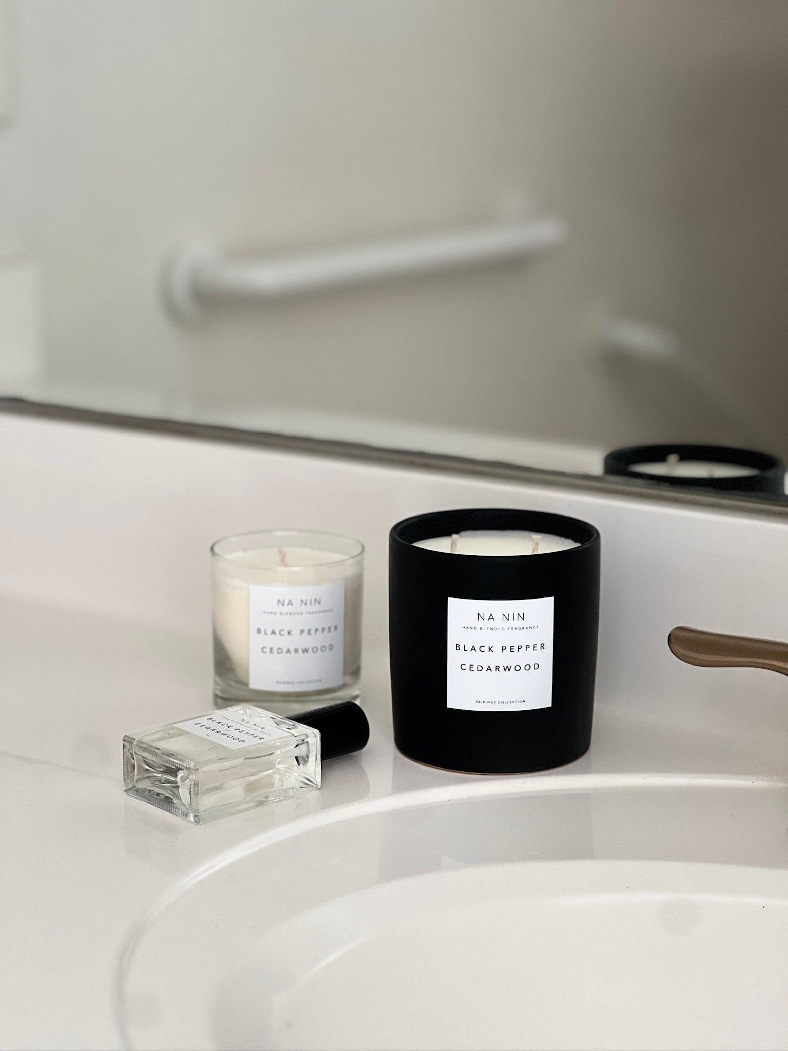 Black Pepper & Cedarwood Candle / Available in Multiple Sizes