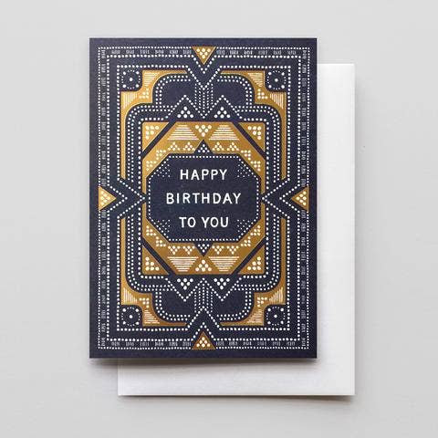 Sashiko Birthday Card