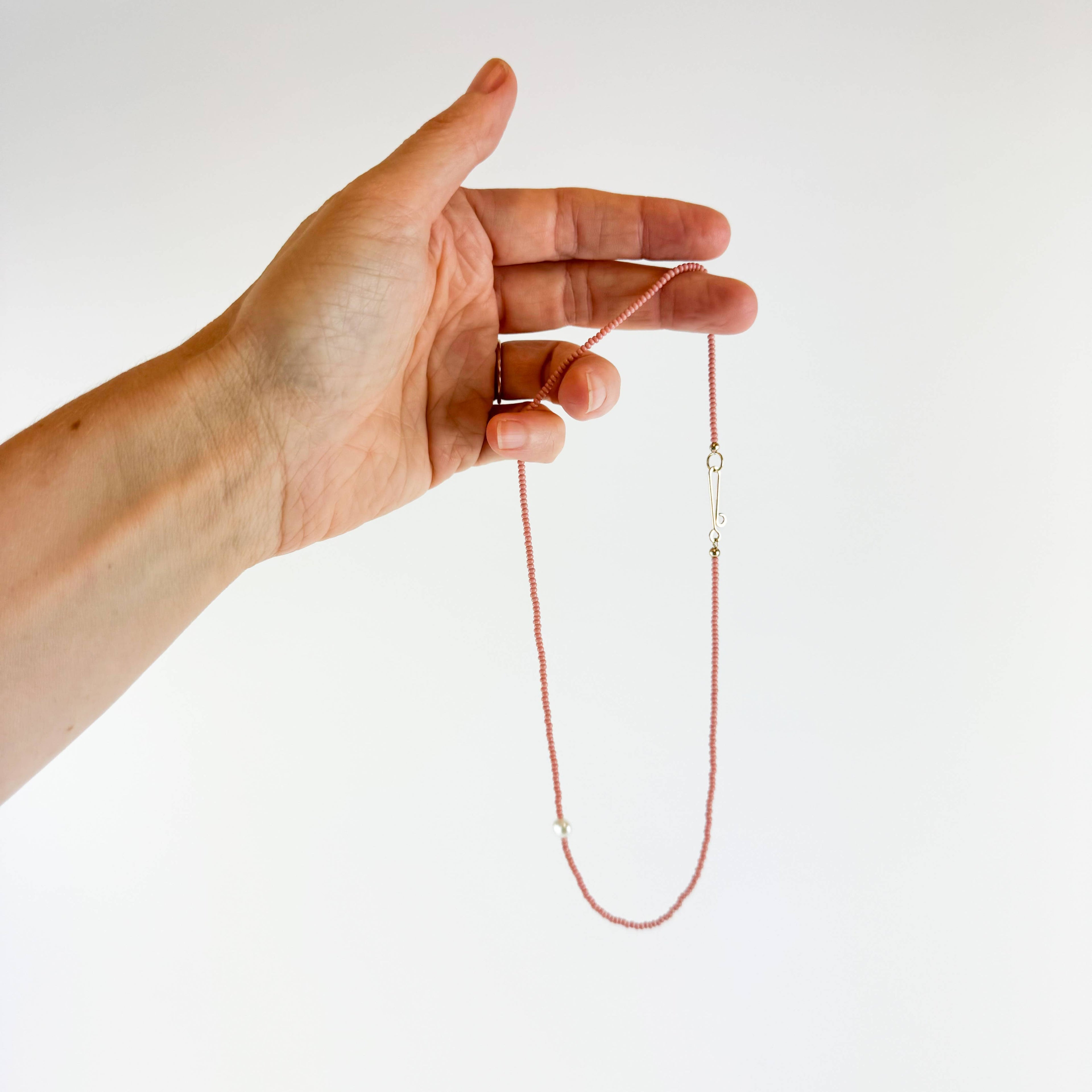 The Khadi Necklace - Pink Terra Cotta