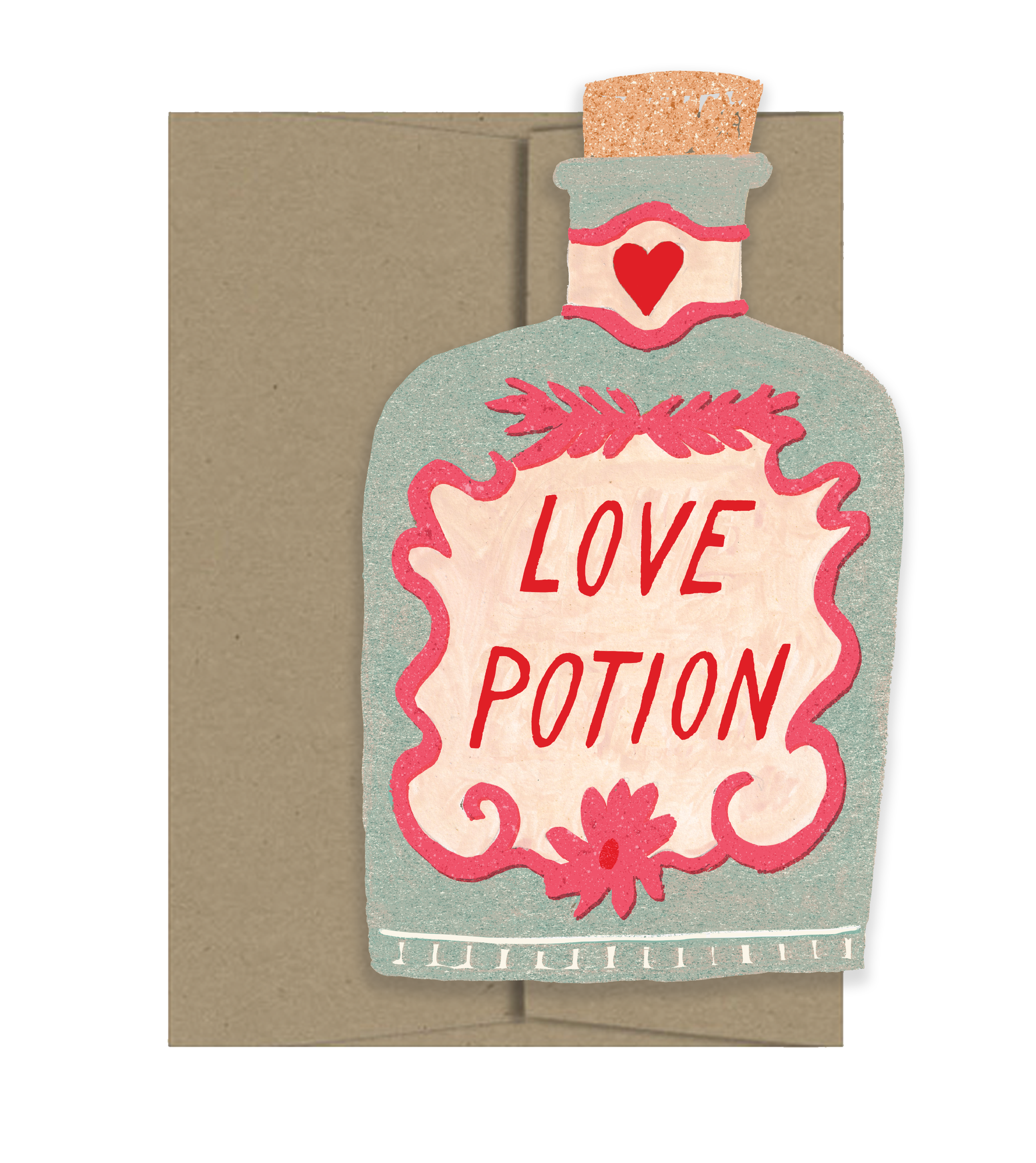 Love Potion - Die Cut Card