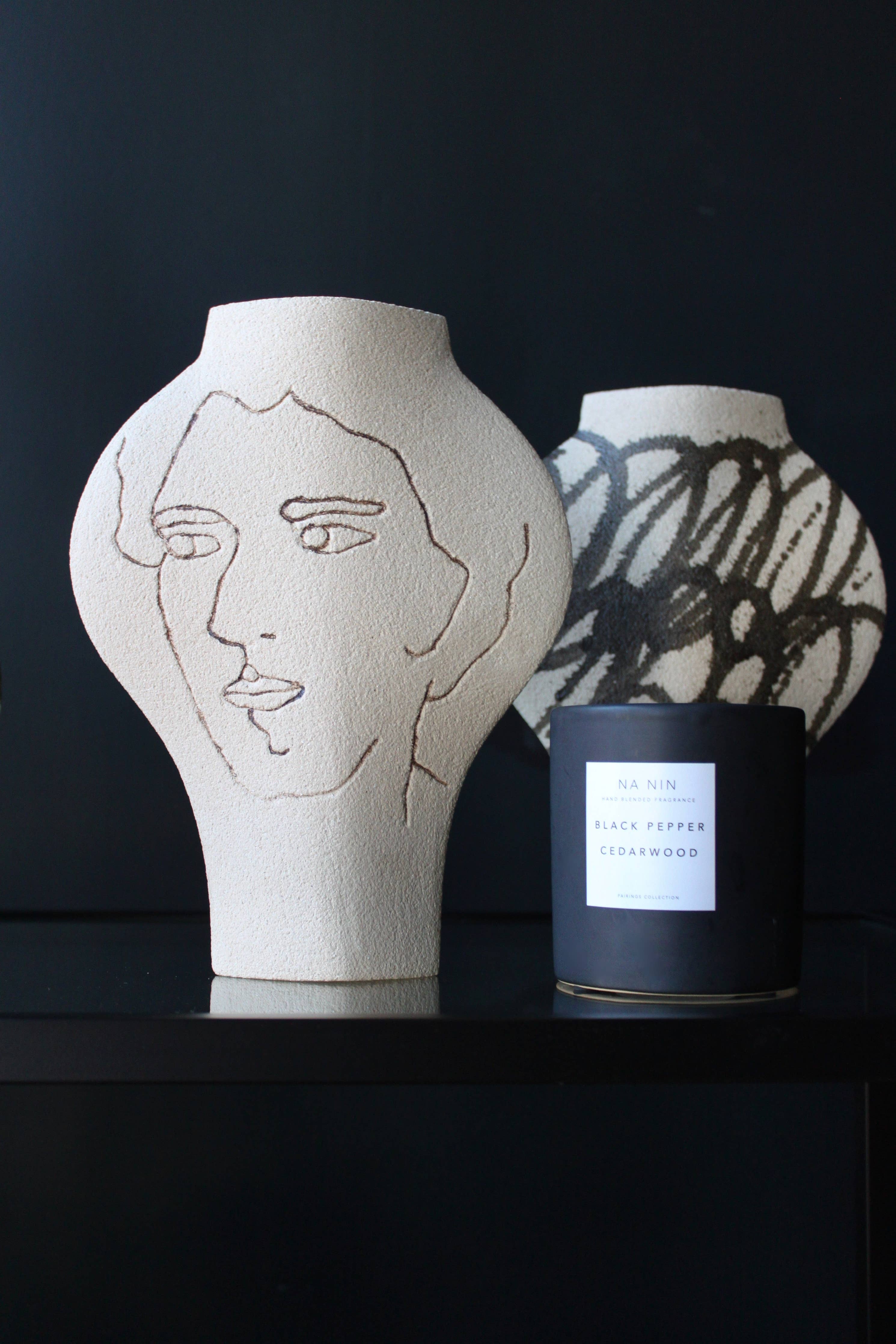 Black Pepper & Cedarwood Candle / Available in Multiple Sizes