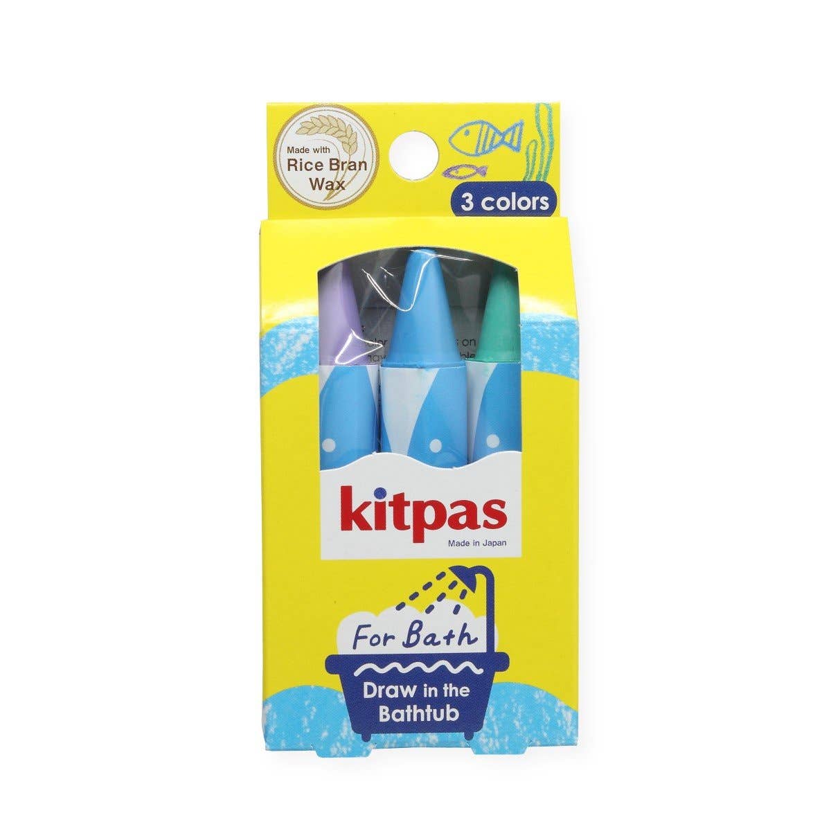 Kitpas Bath Crayons - Purple, Blue, Green