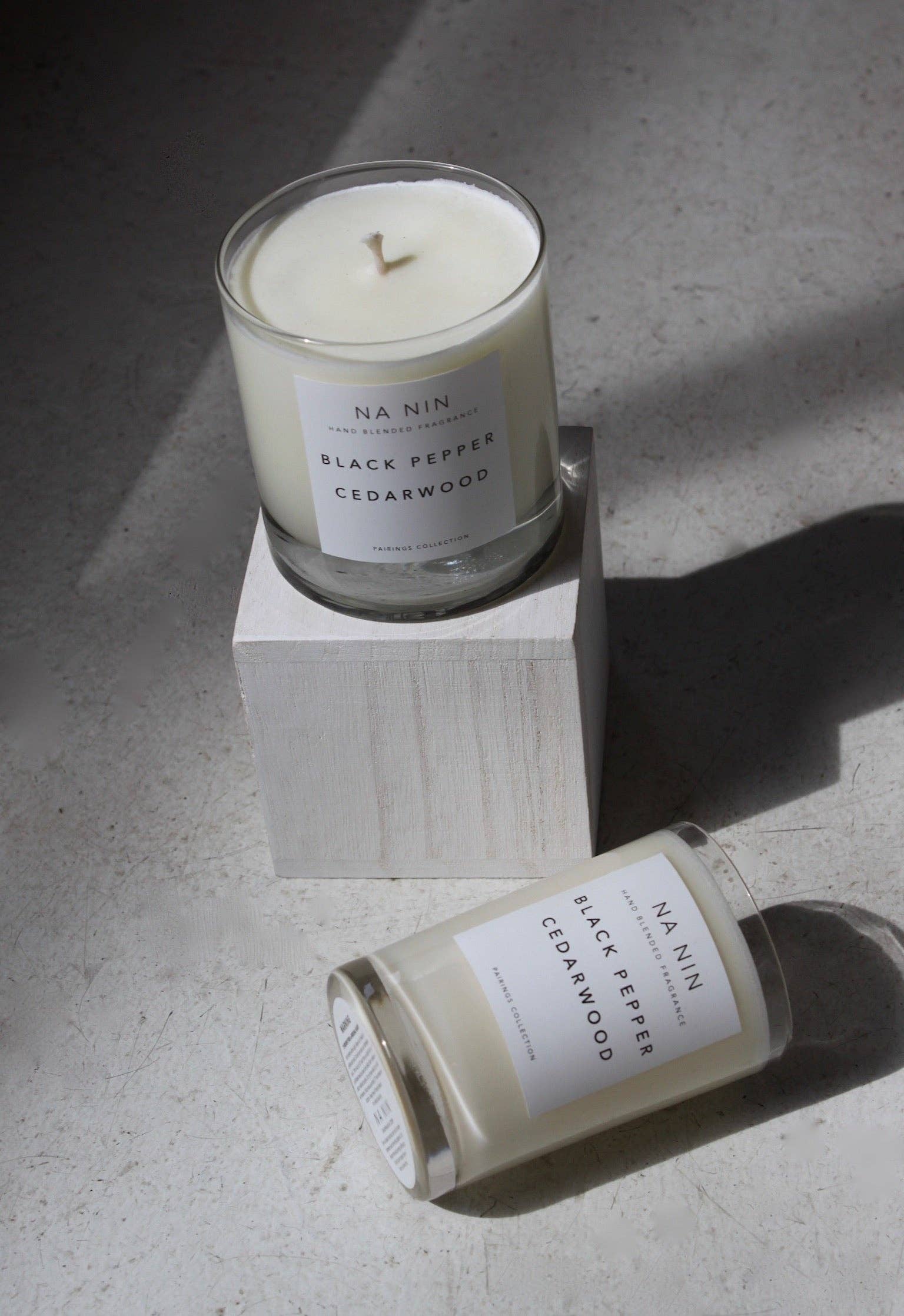 Black Pepper & Cedarwood Candle / Available in Multiple Sizes