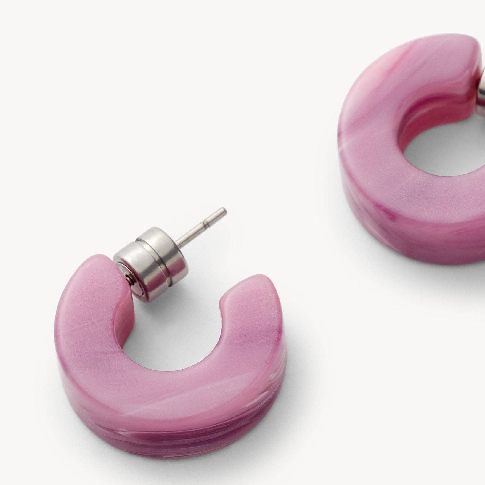 Muse Hoops in Orchid