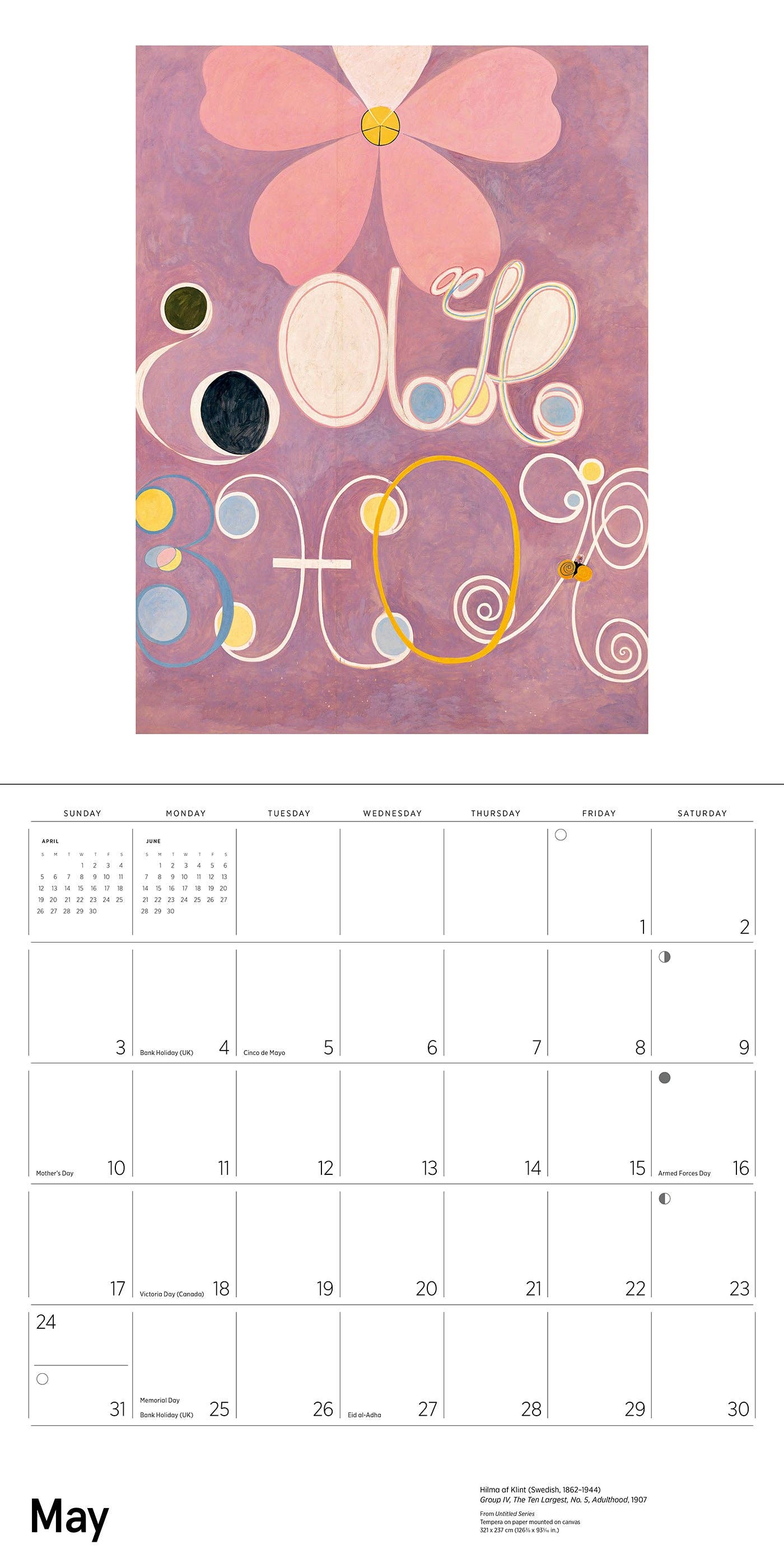 Hilma af Klint: Original Abstraction 2026 Wall Calendar