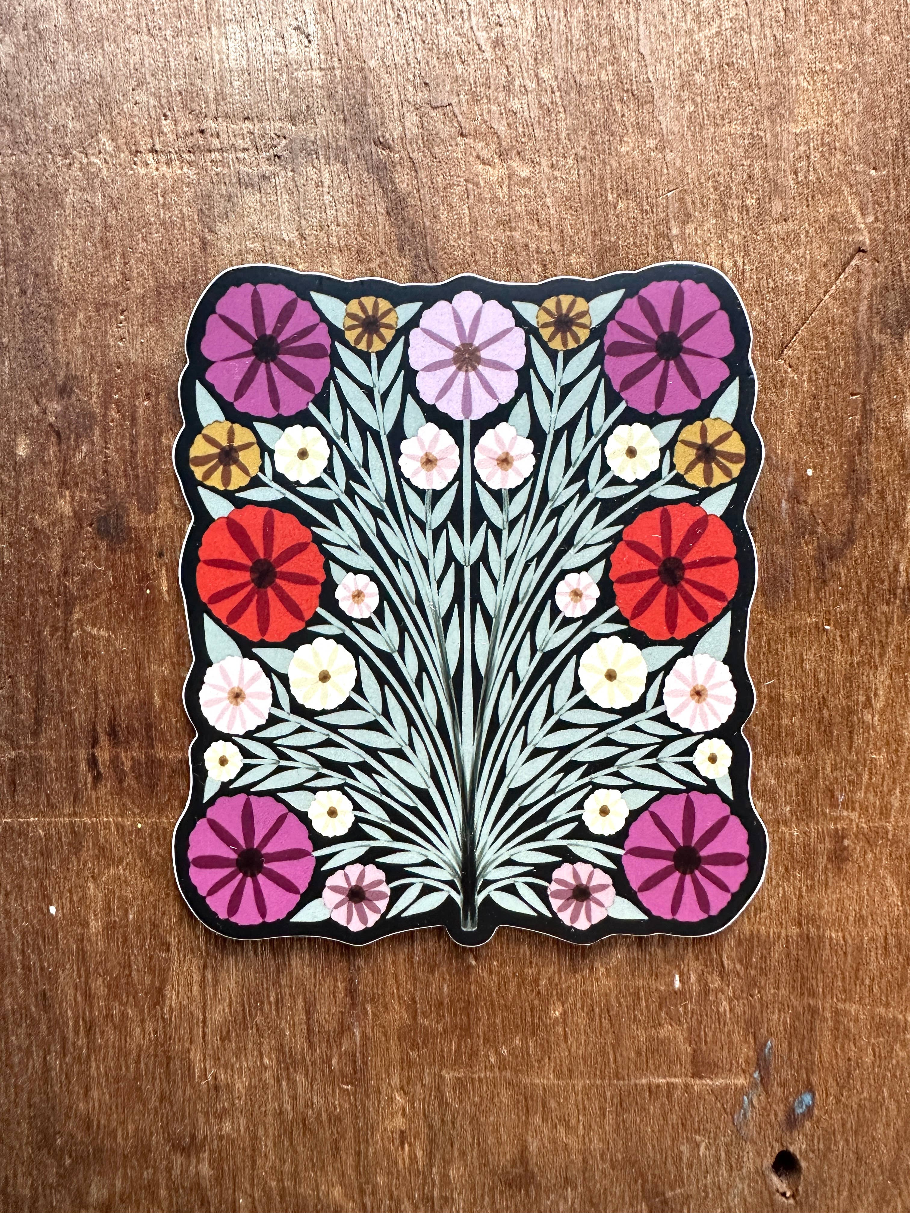 Floral Vinyl Sticker