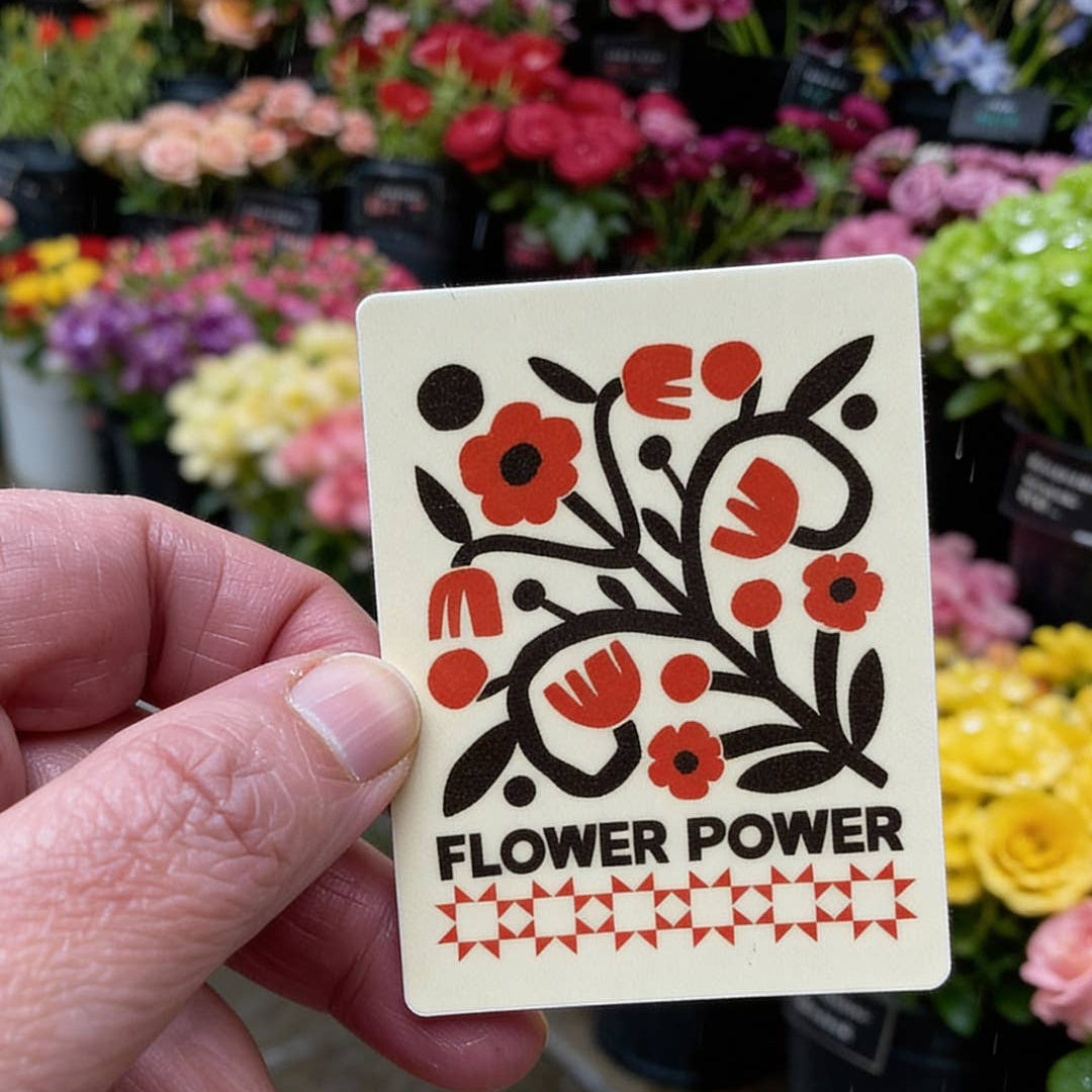 Flower Power Sticker