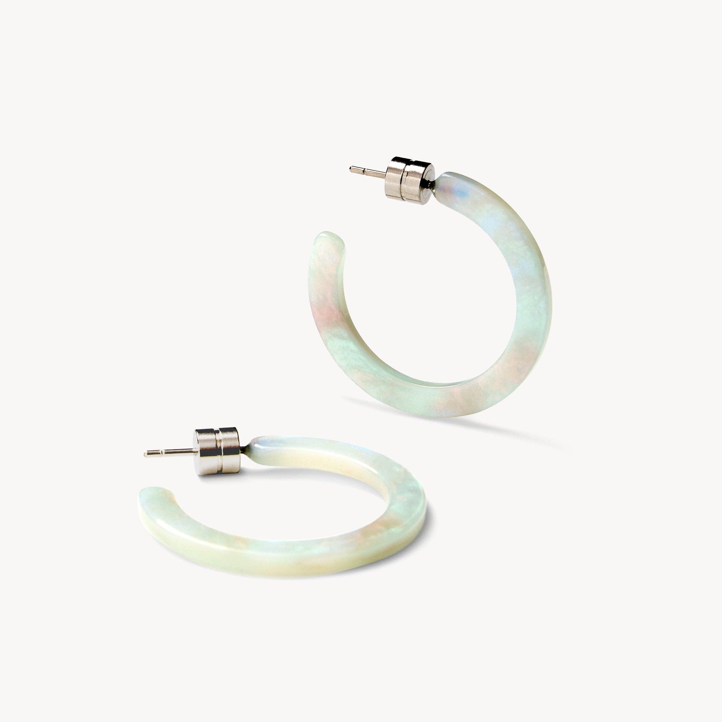 Mini Hoops in Astral Mint