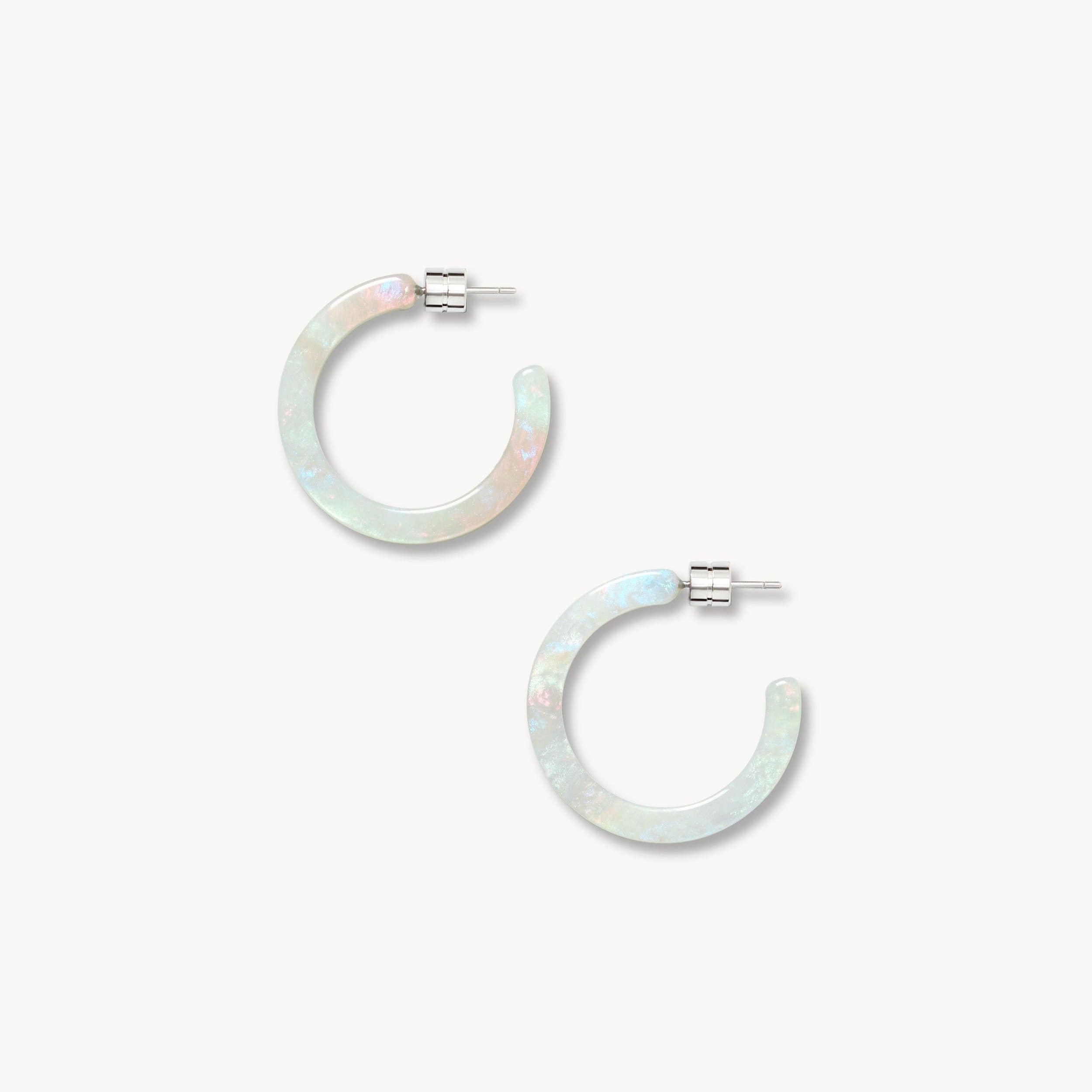 Mini Hoops in Astral Mint