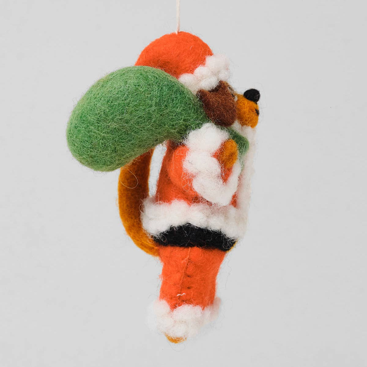 Dog Santa Felt Ornament