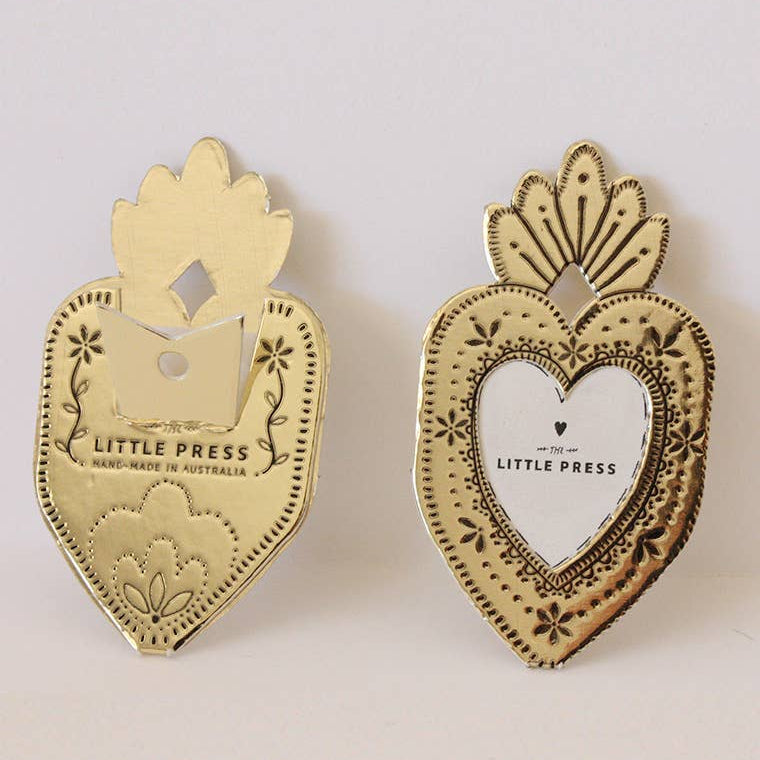 Mini Gold Heart Frame