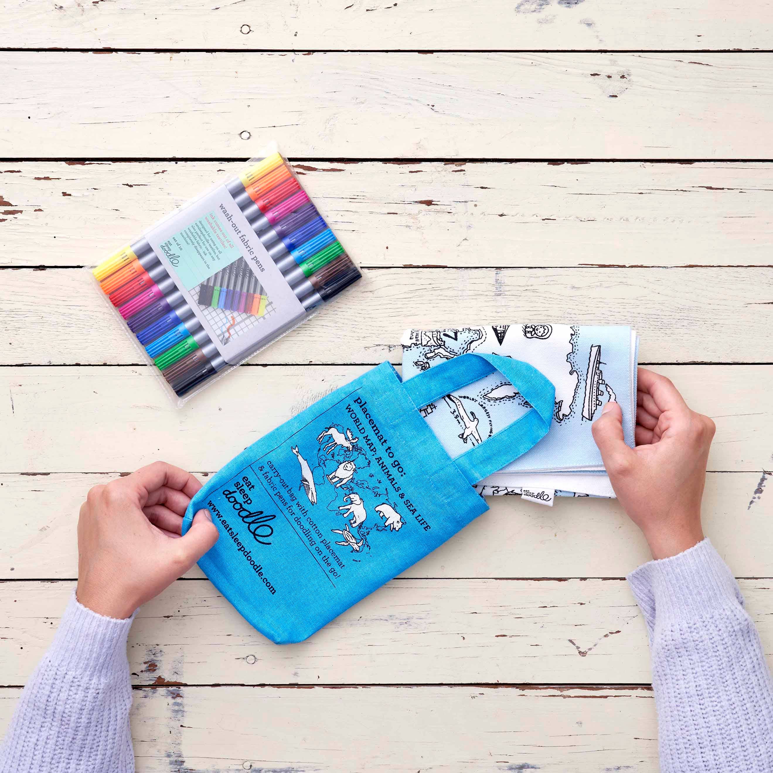 World Map Placemat to Go