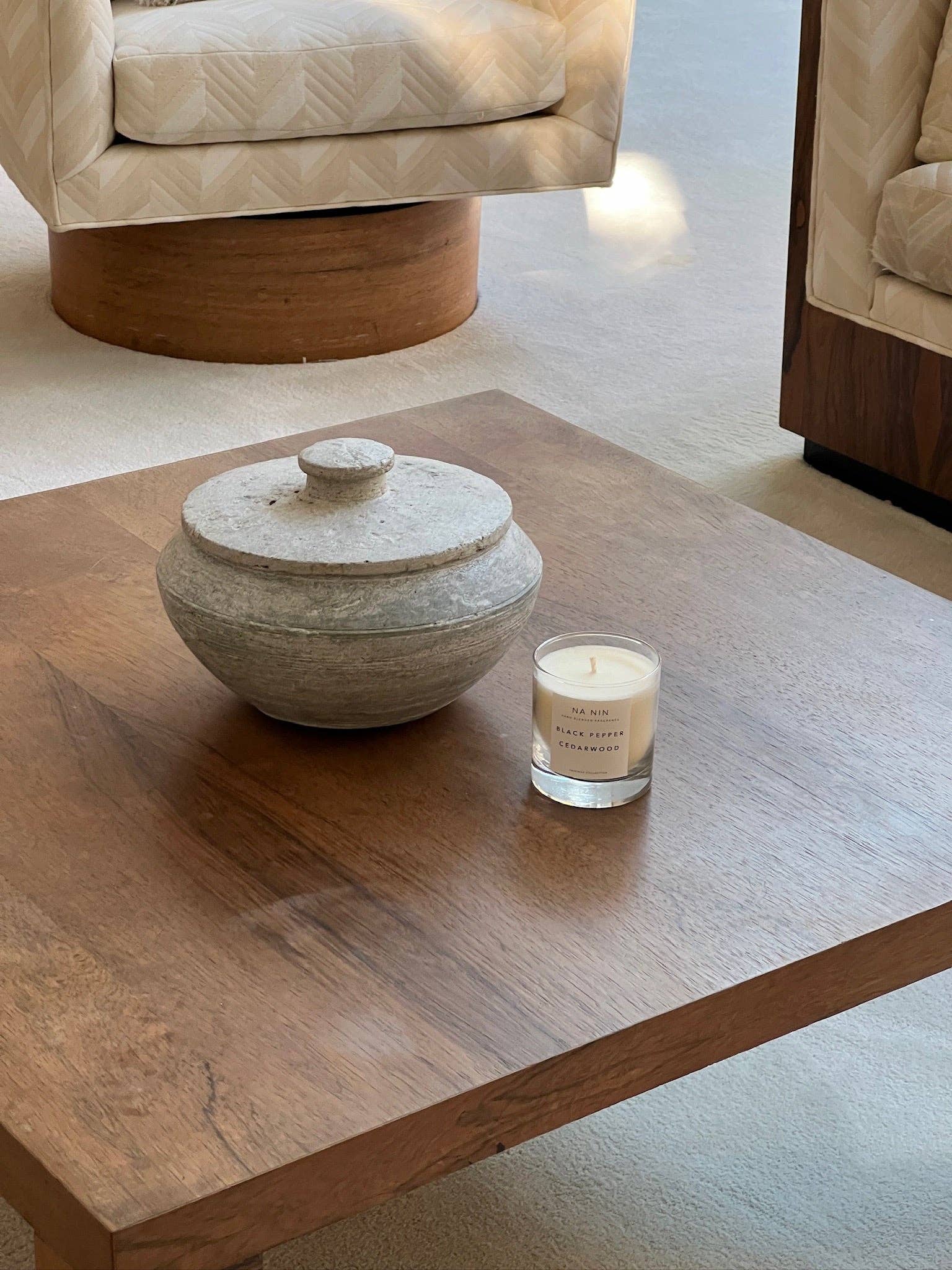 Black Pepper & Cedarwood Candle / Available in Multiple Sizes