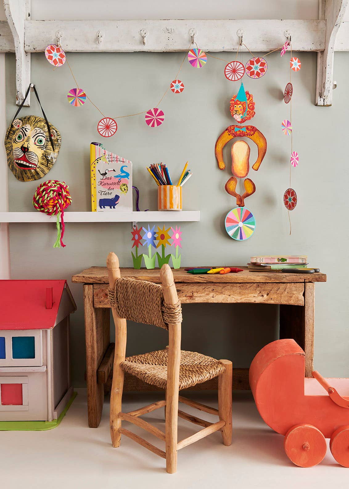 Nursery Cirucus Lion Kinetic Mobile