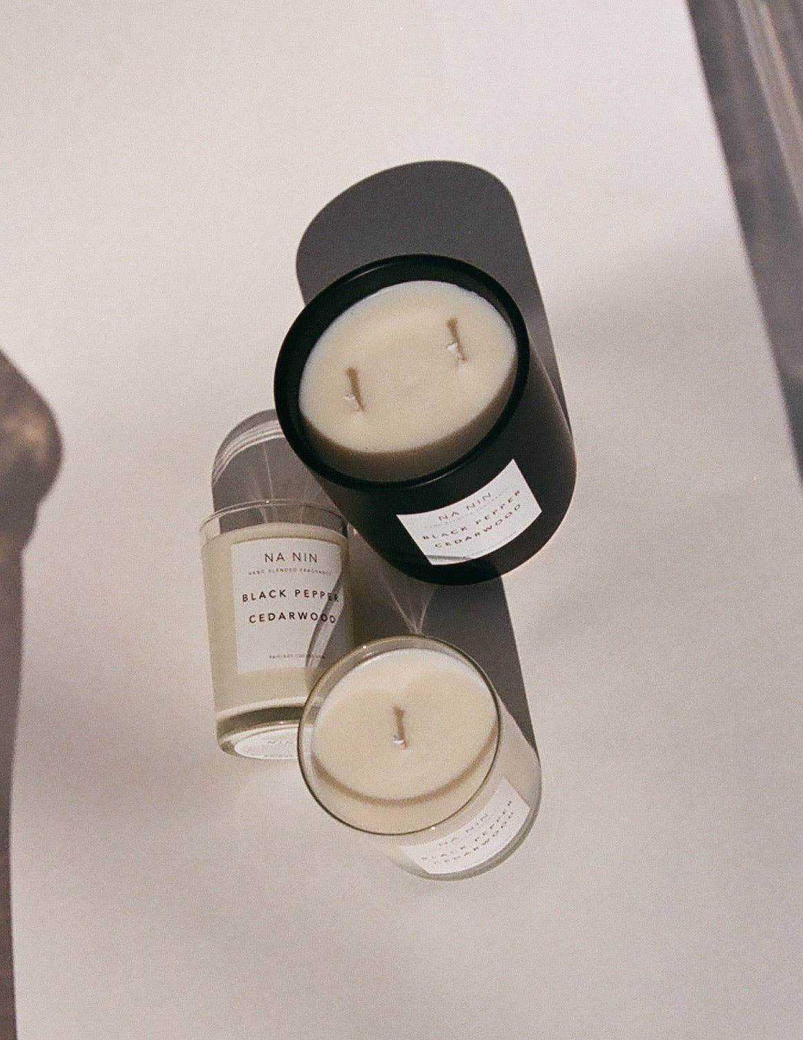 Black Pepper & Cedarwood Candle / Available in Multiple Sizes