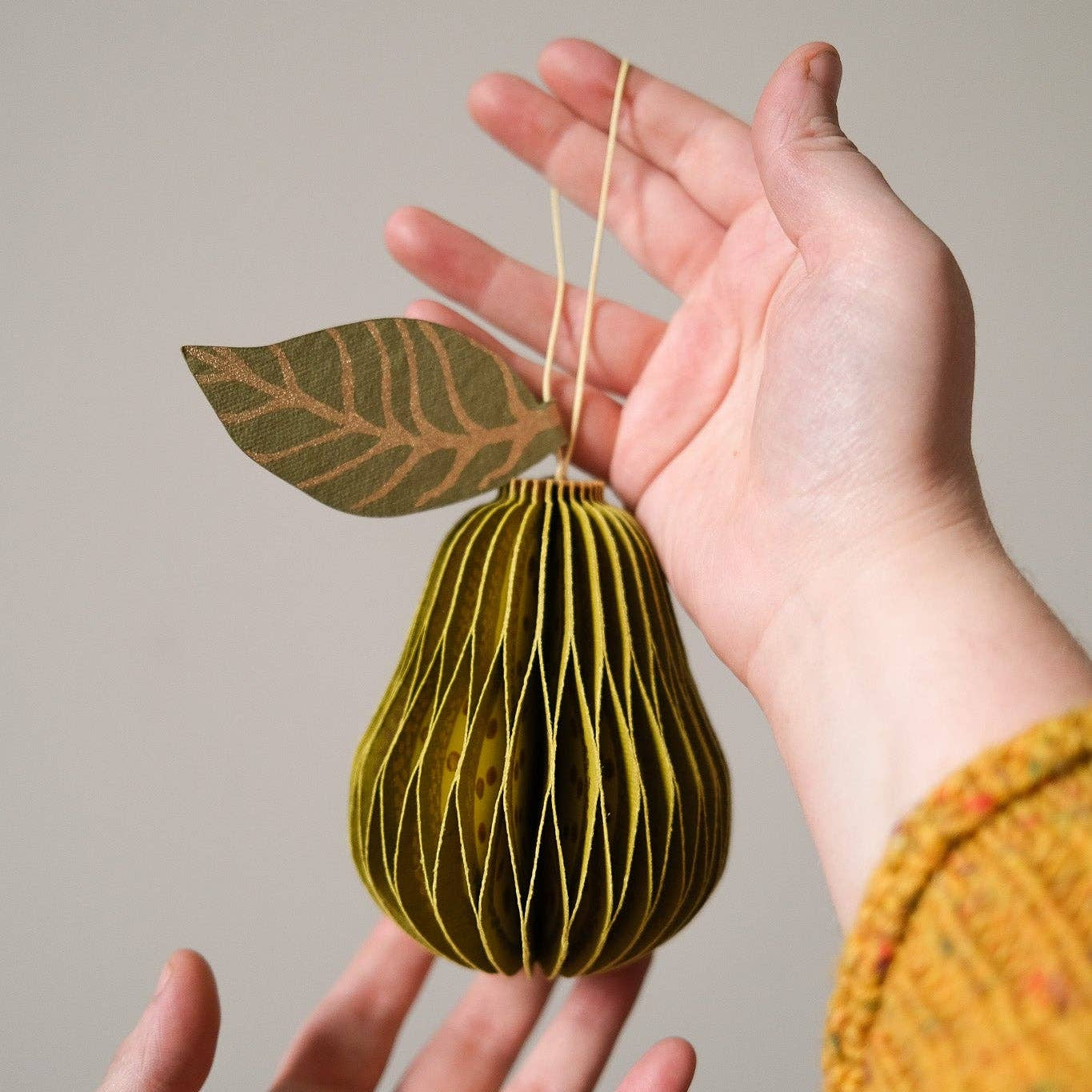 Pear Honeycomb Ornament