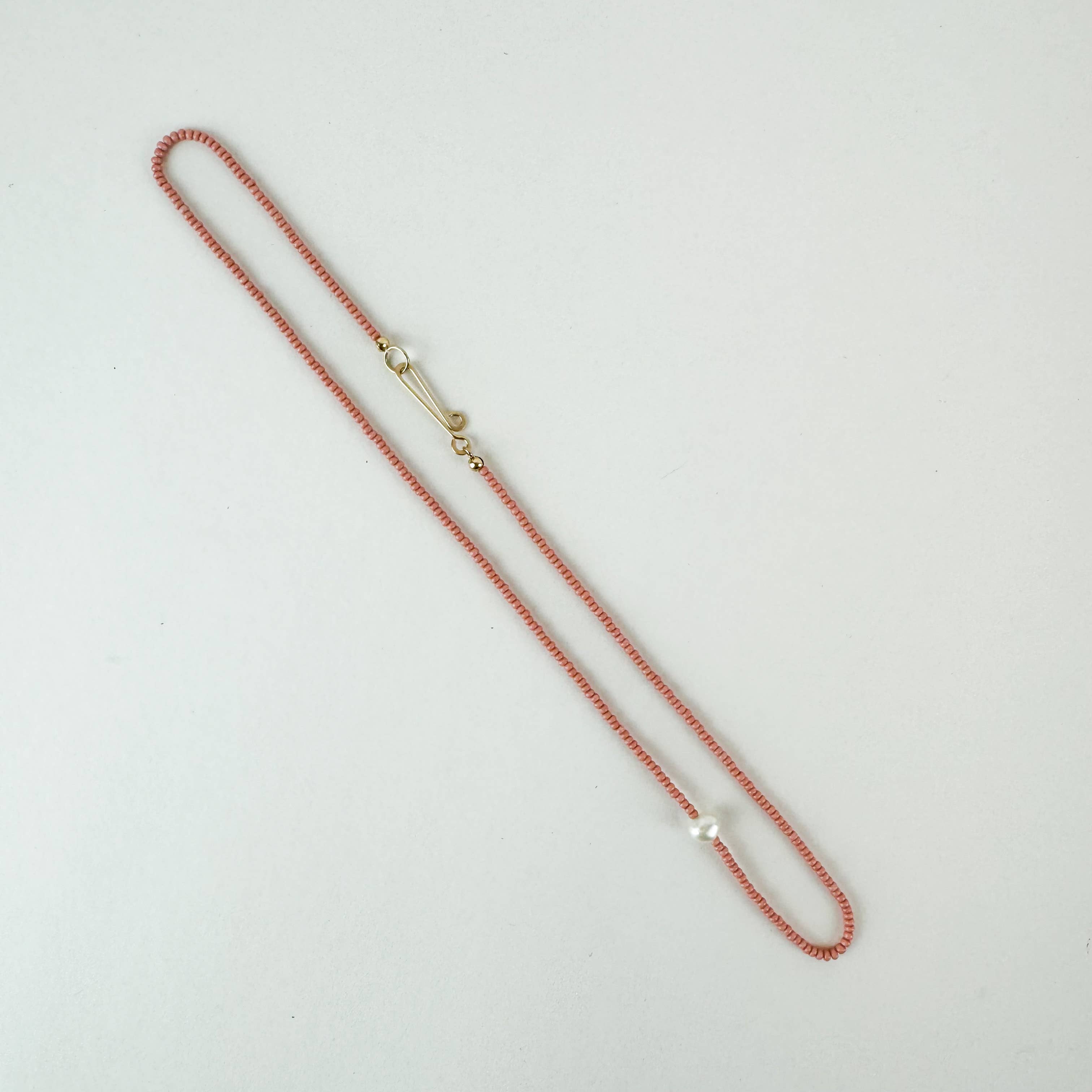 The Khadi Necklace - Pink Terra Cotta