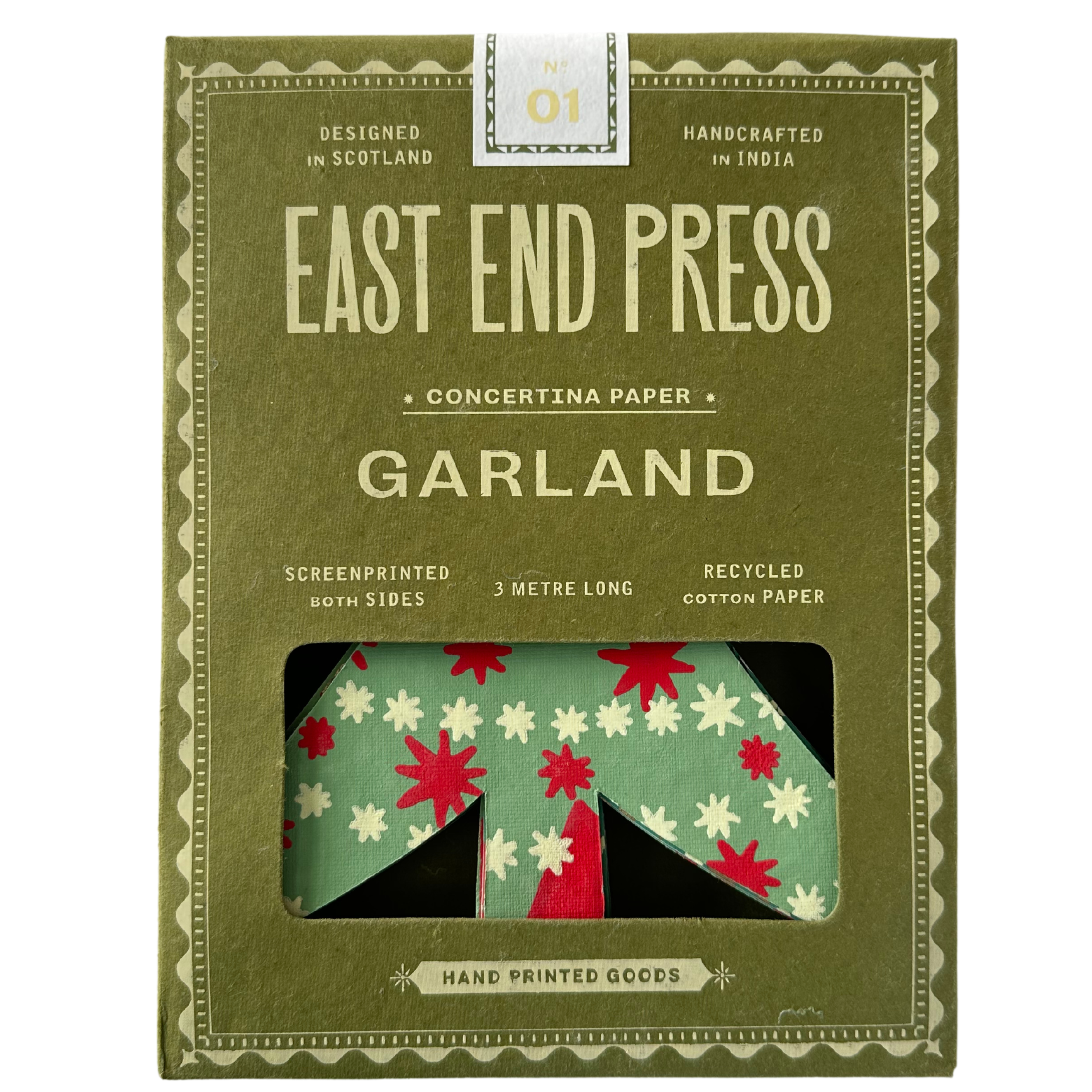 Christmas Trees Concertina Garland