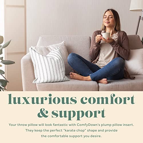 Down Pillow Insert for 12 x 20 pillow