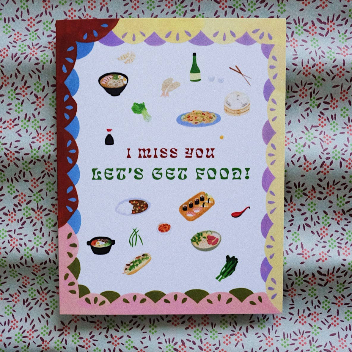 Miss You Food Card