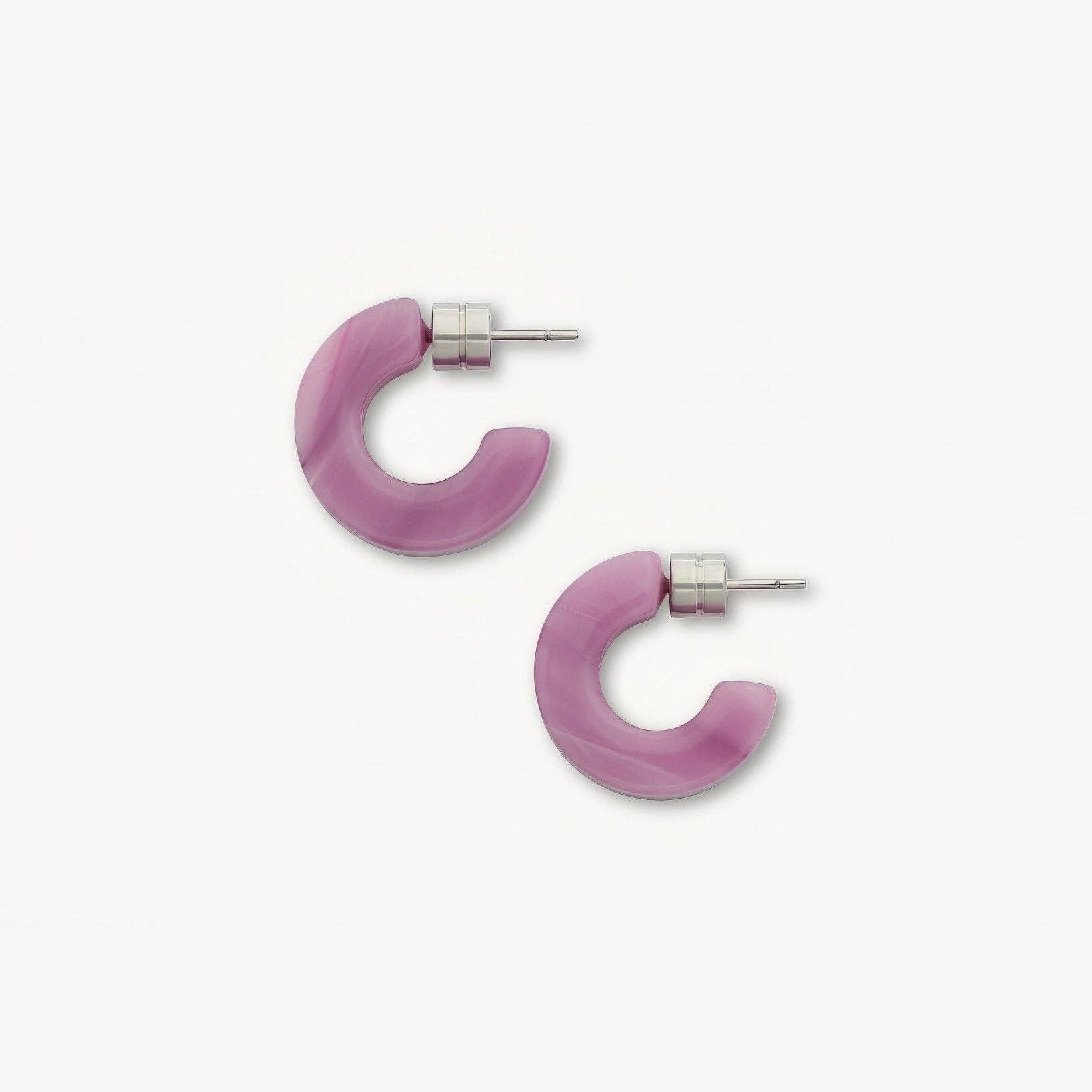 Muse Hoops in Orchid