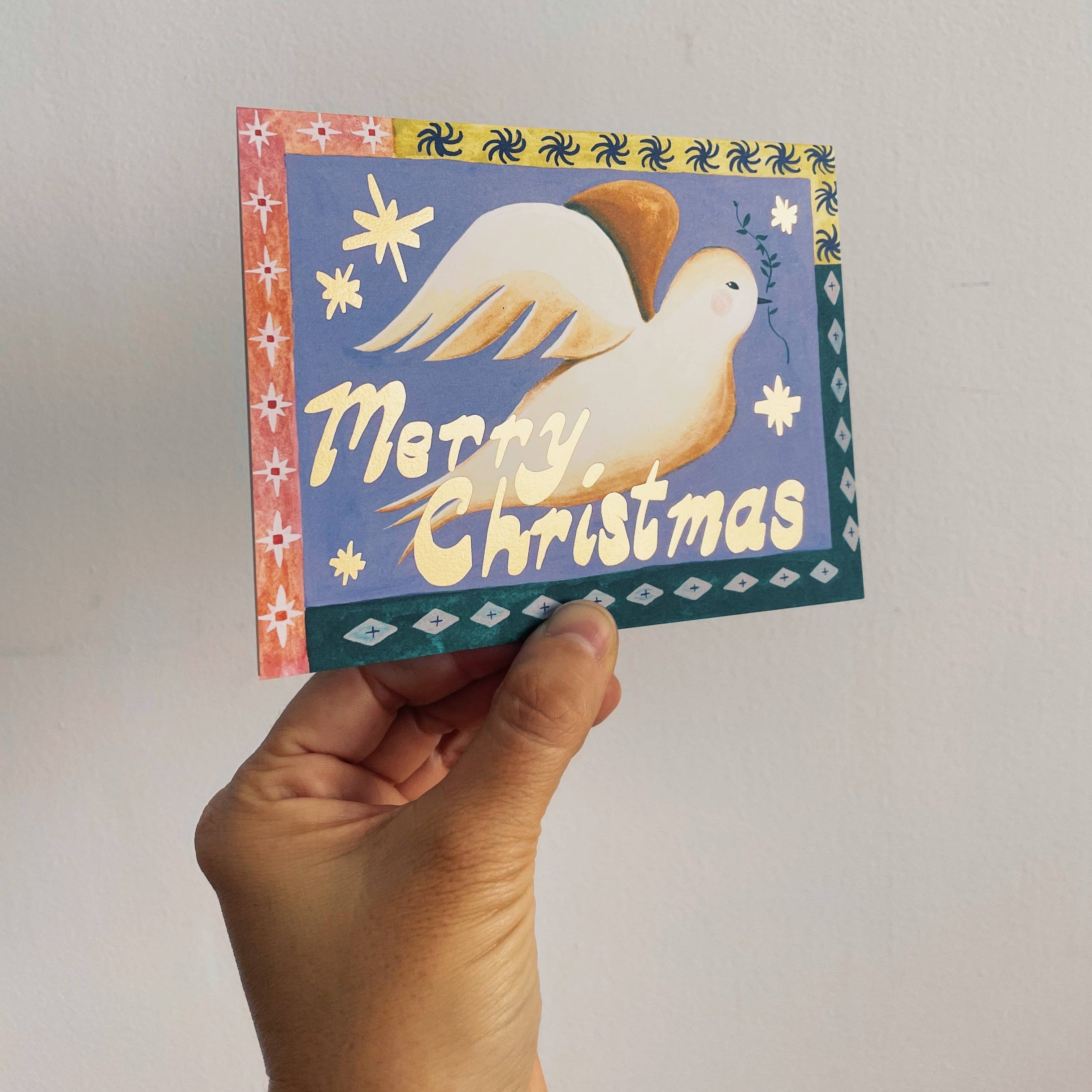Merry Christmas Dove Card Set