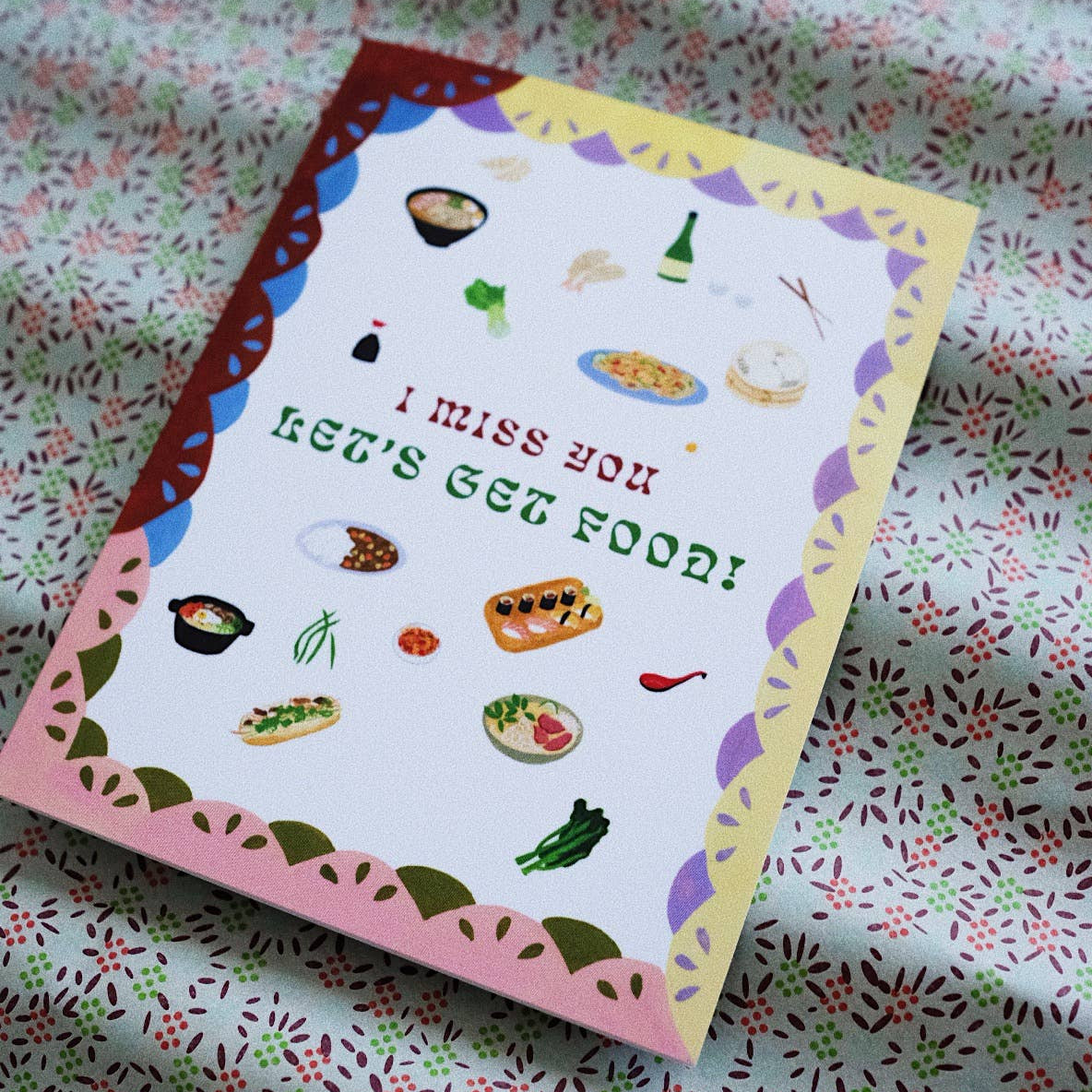 Miss You Food Card