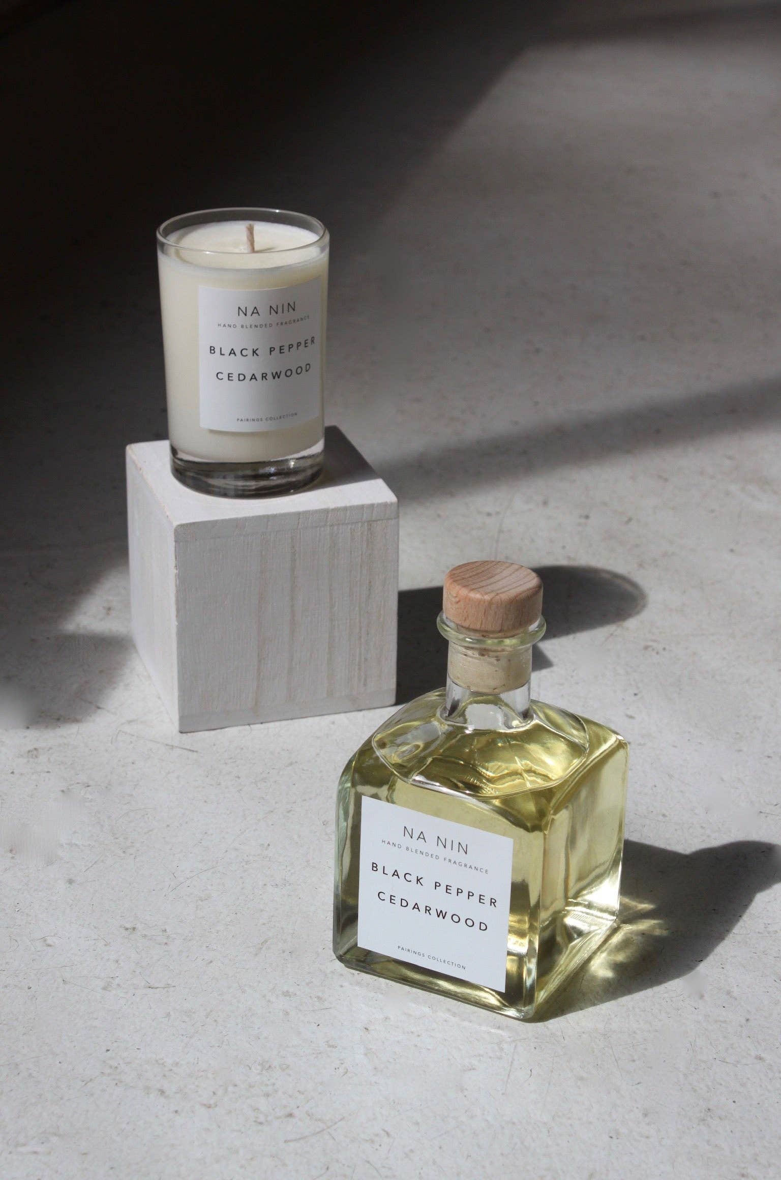 Black Pepper & Cedarwood Candle / Available in Multiple Sizes