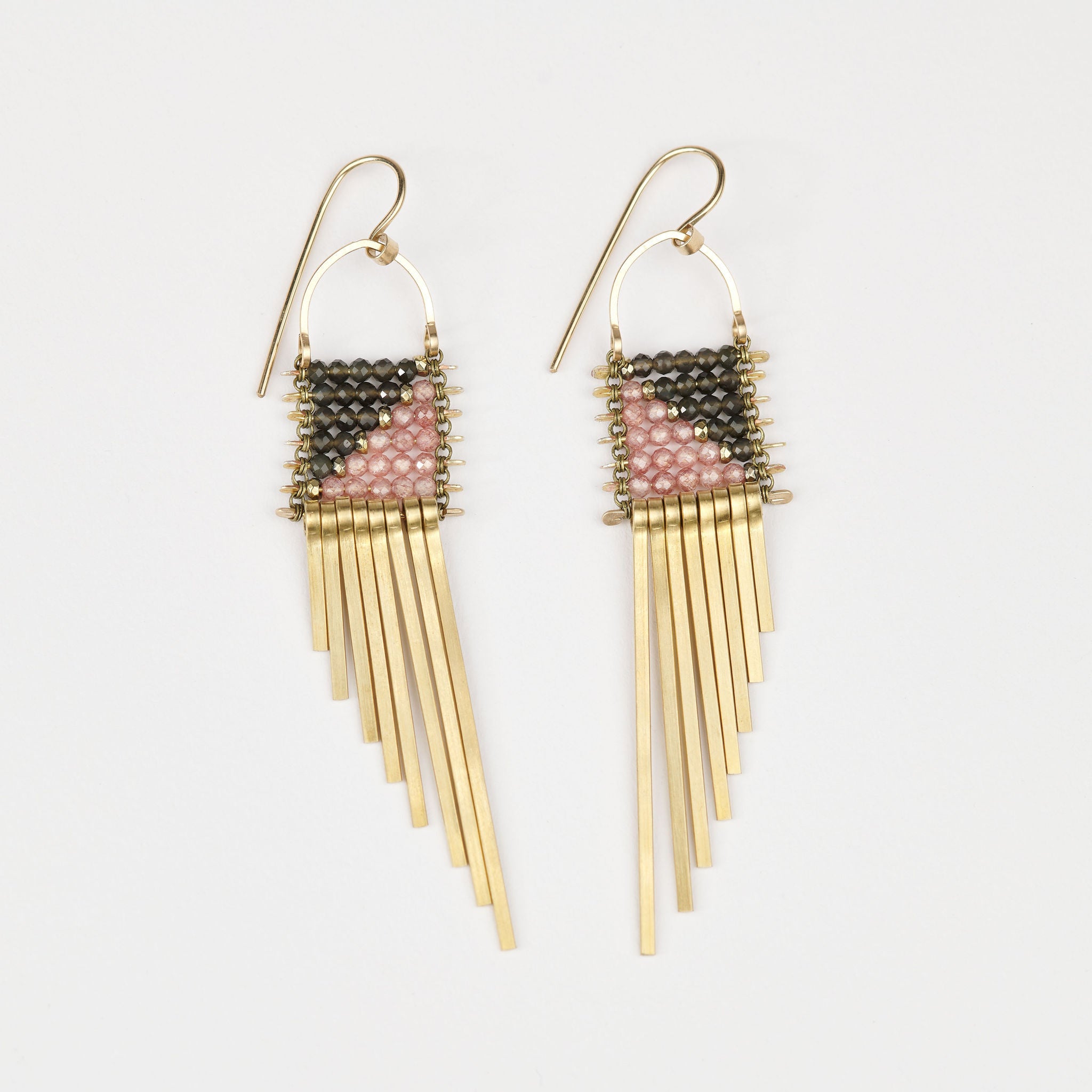 Demimonde Asymmetrical Tapestry Earrings