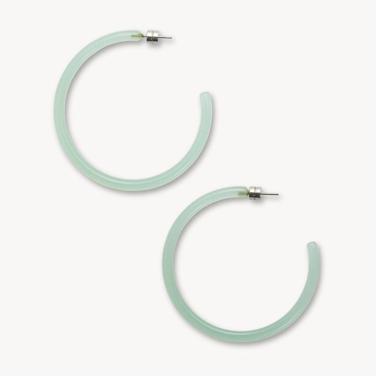 Large Hoops in Sea Glass