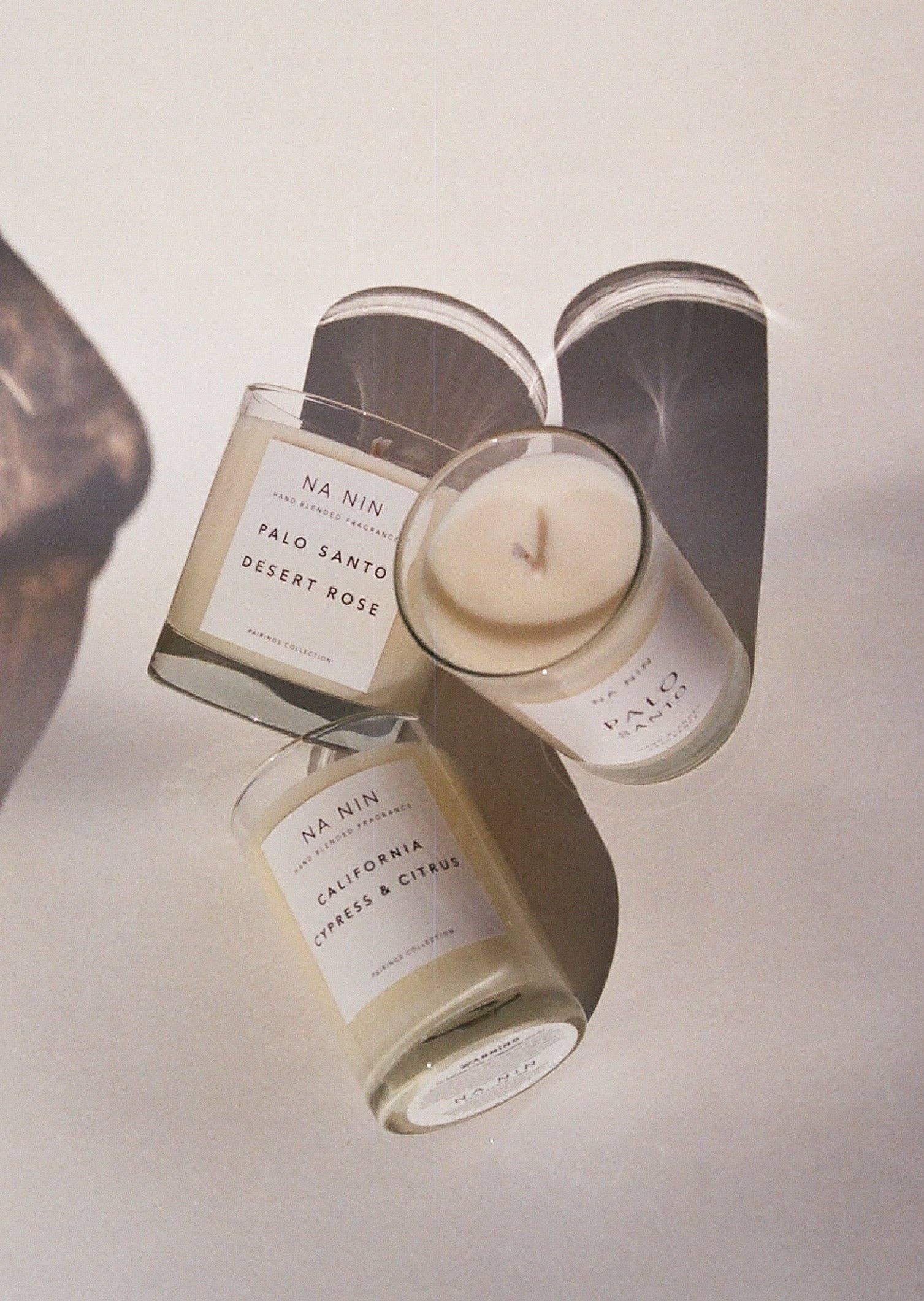 Palo Santo & Desert Rose Candle / Available in Multiple Sizes