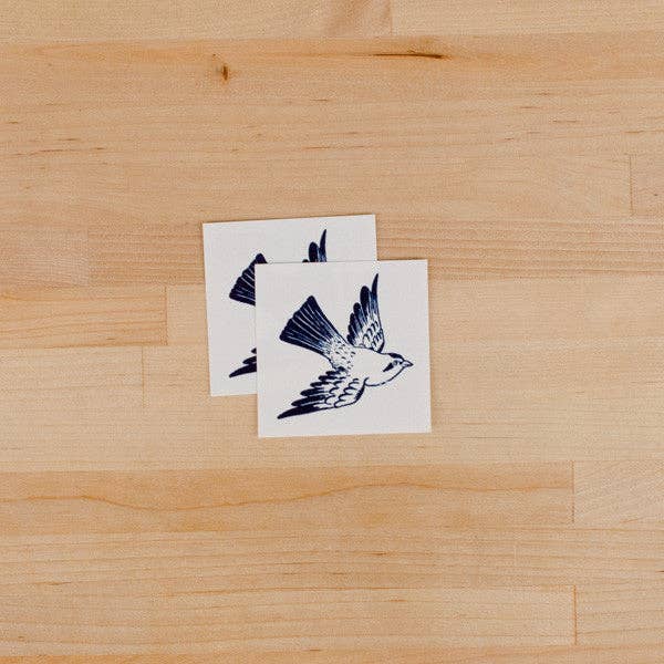 Cartolina Bird Tattoo Pair
