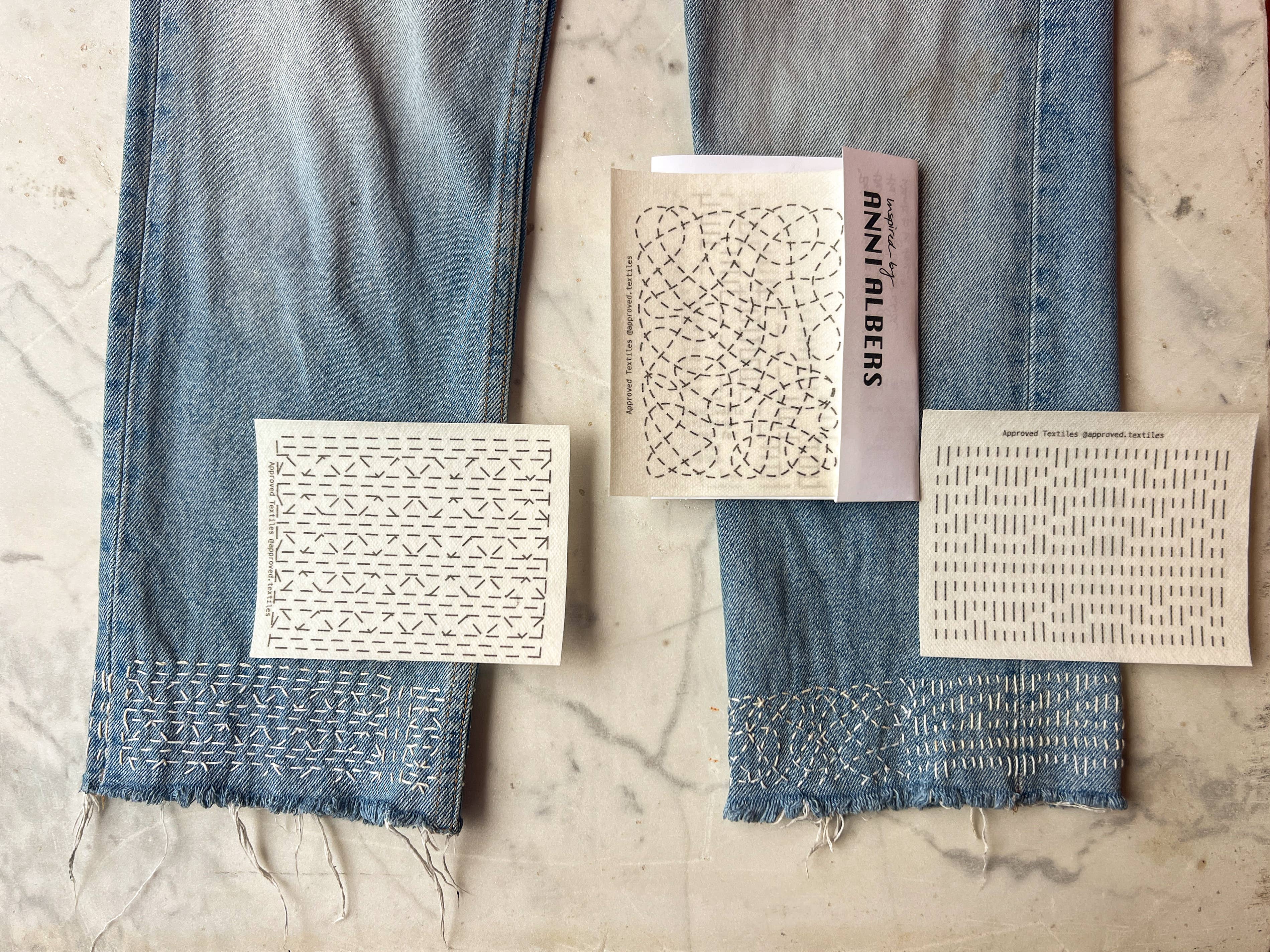 Visual Mending Embellishment Transfer - Anni Albers