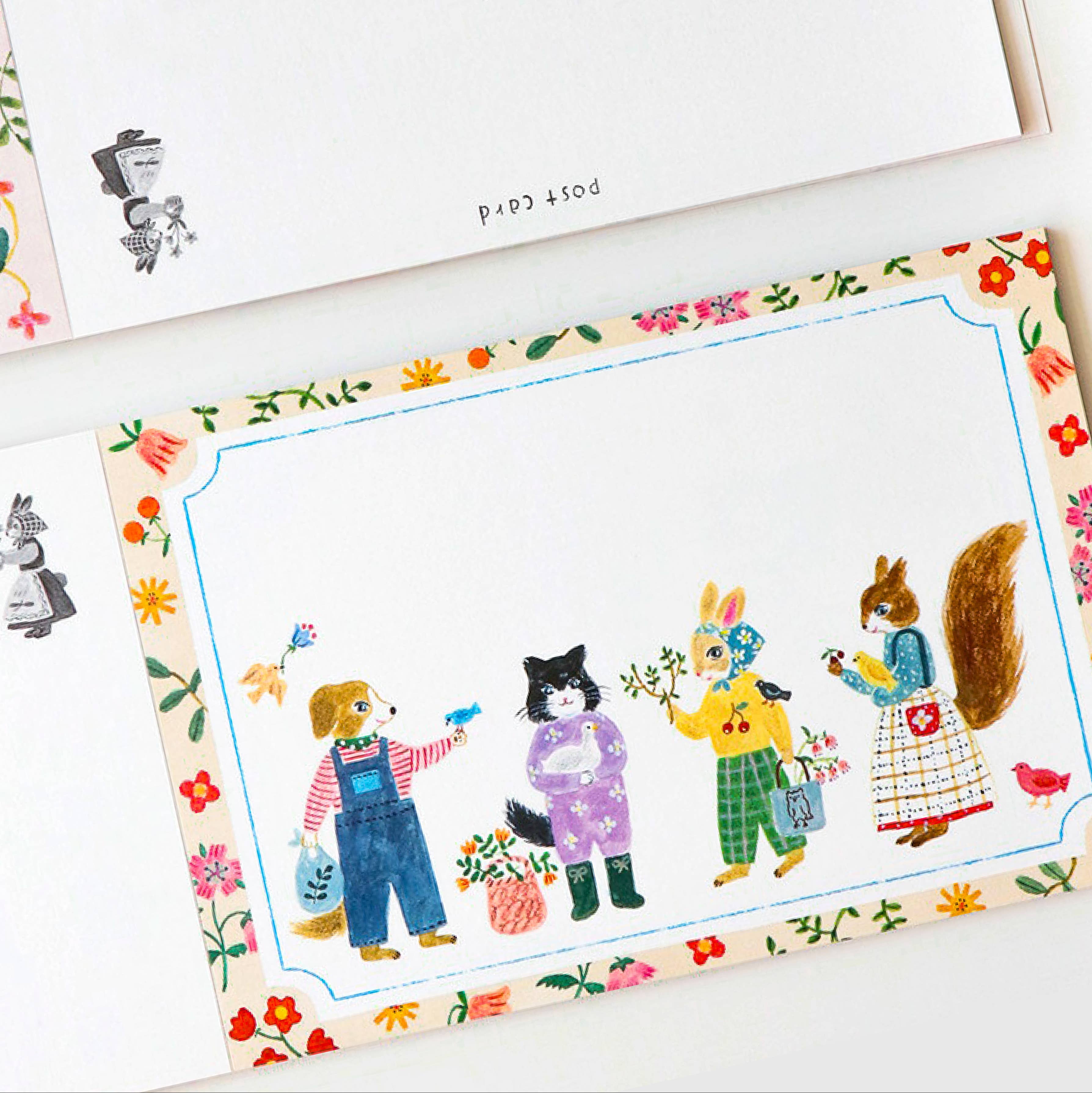 Postcard Set - Little Fluffy Friends