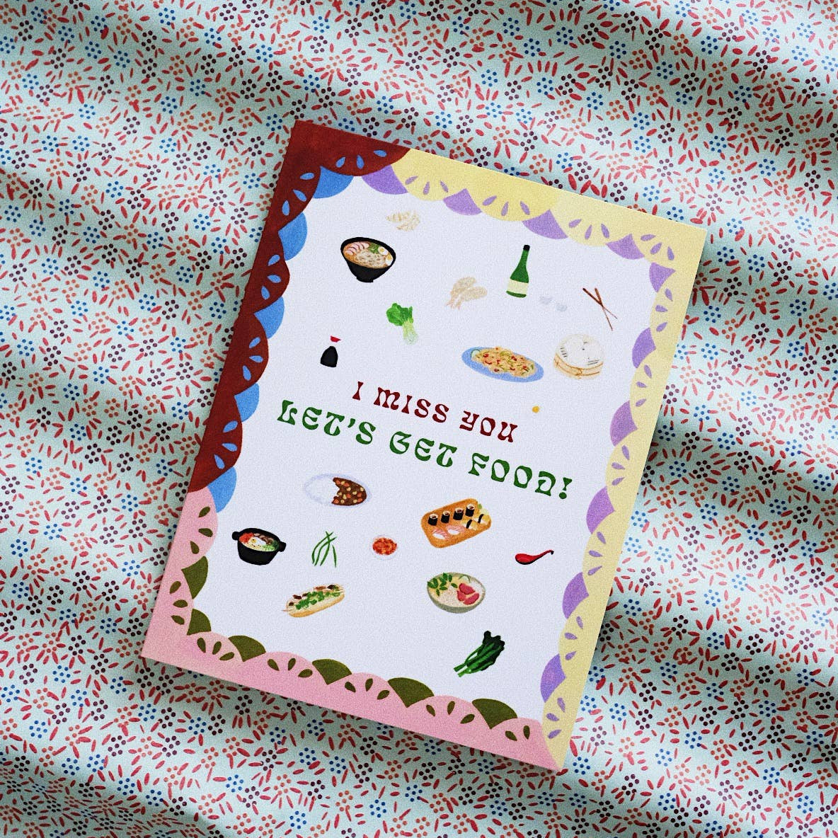 Miss You Food Card