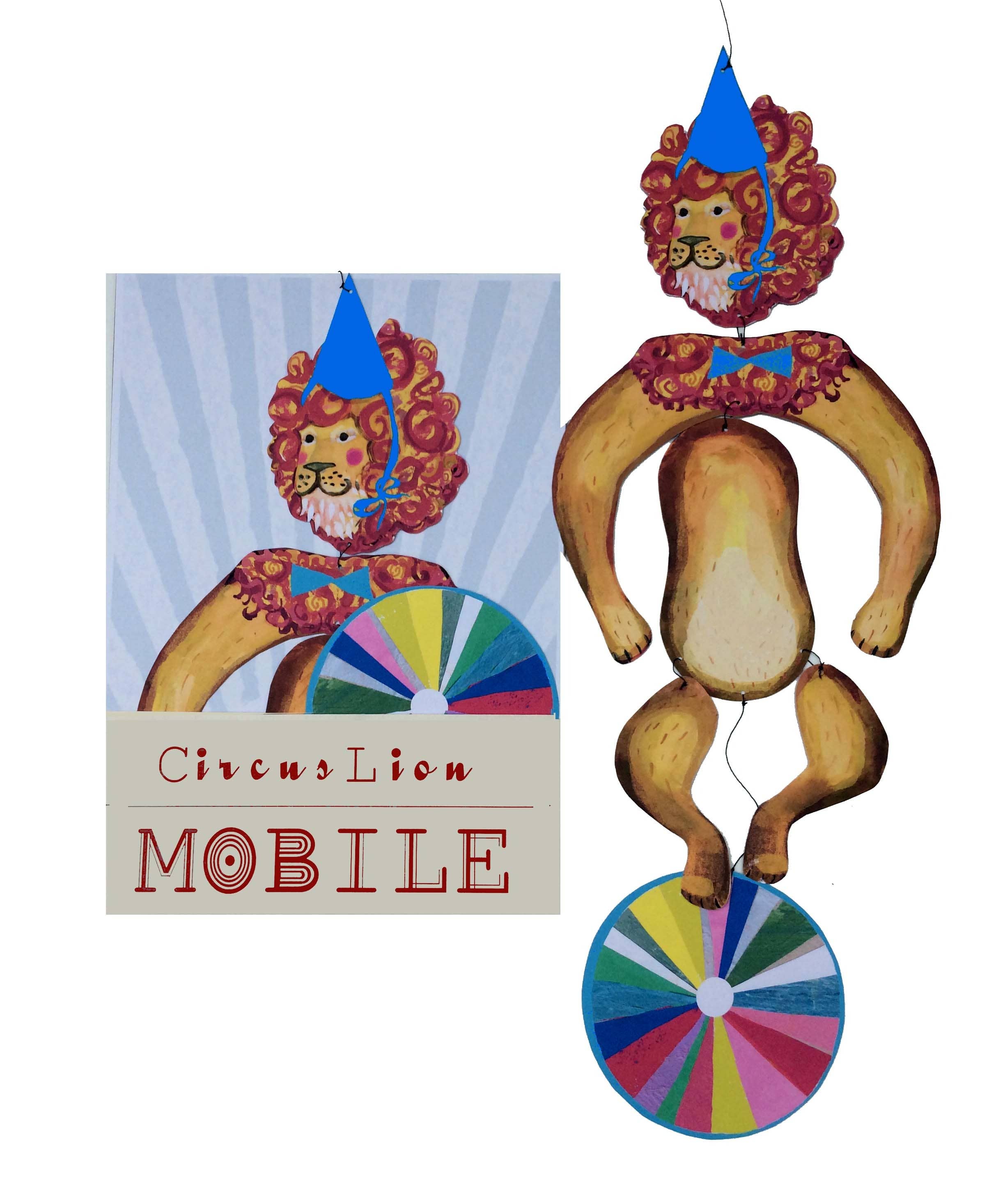 Nursery Cirucus Lion Kinetic Mobile