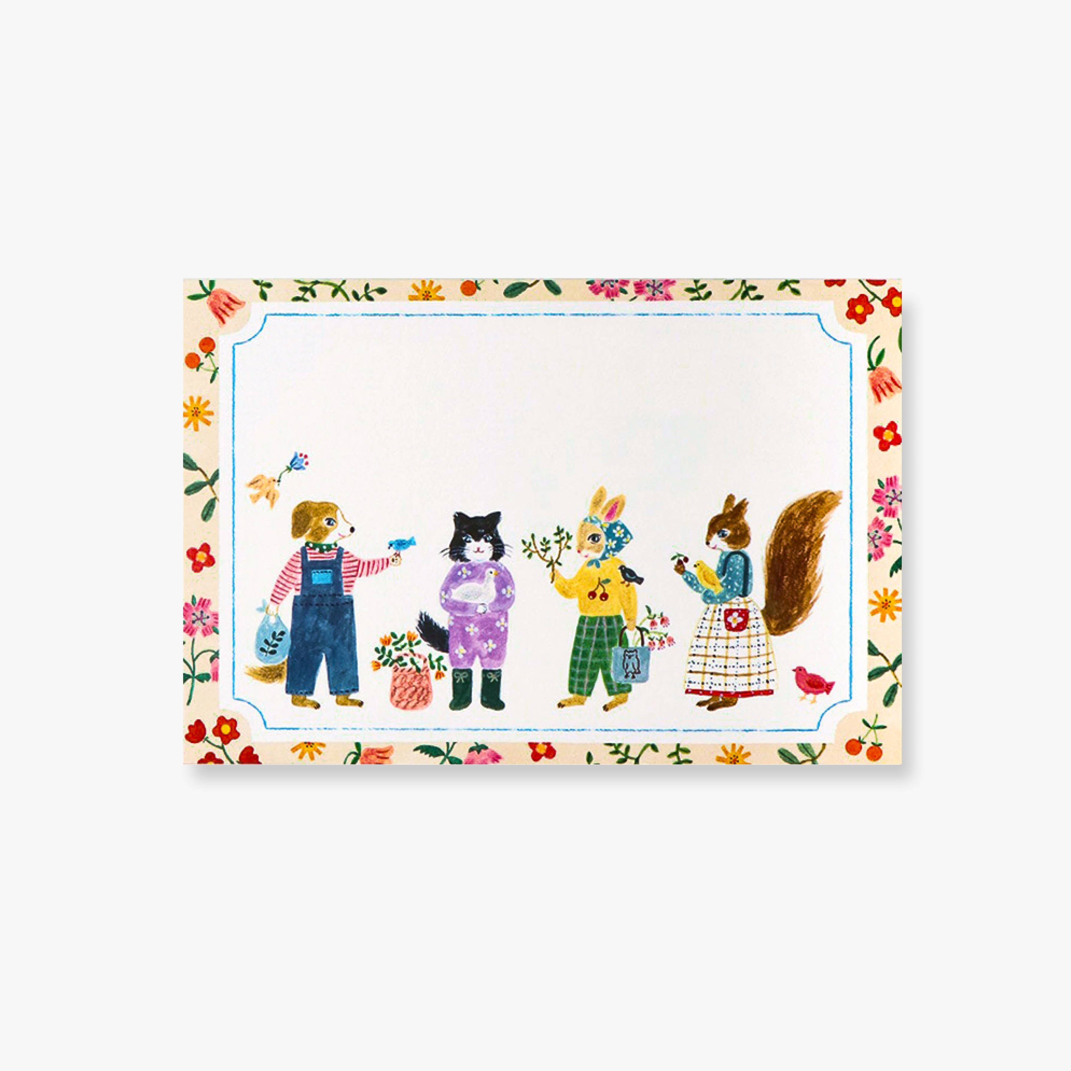 Postcard Set - Little Fluffy Friends