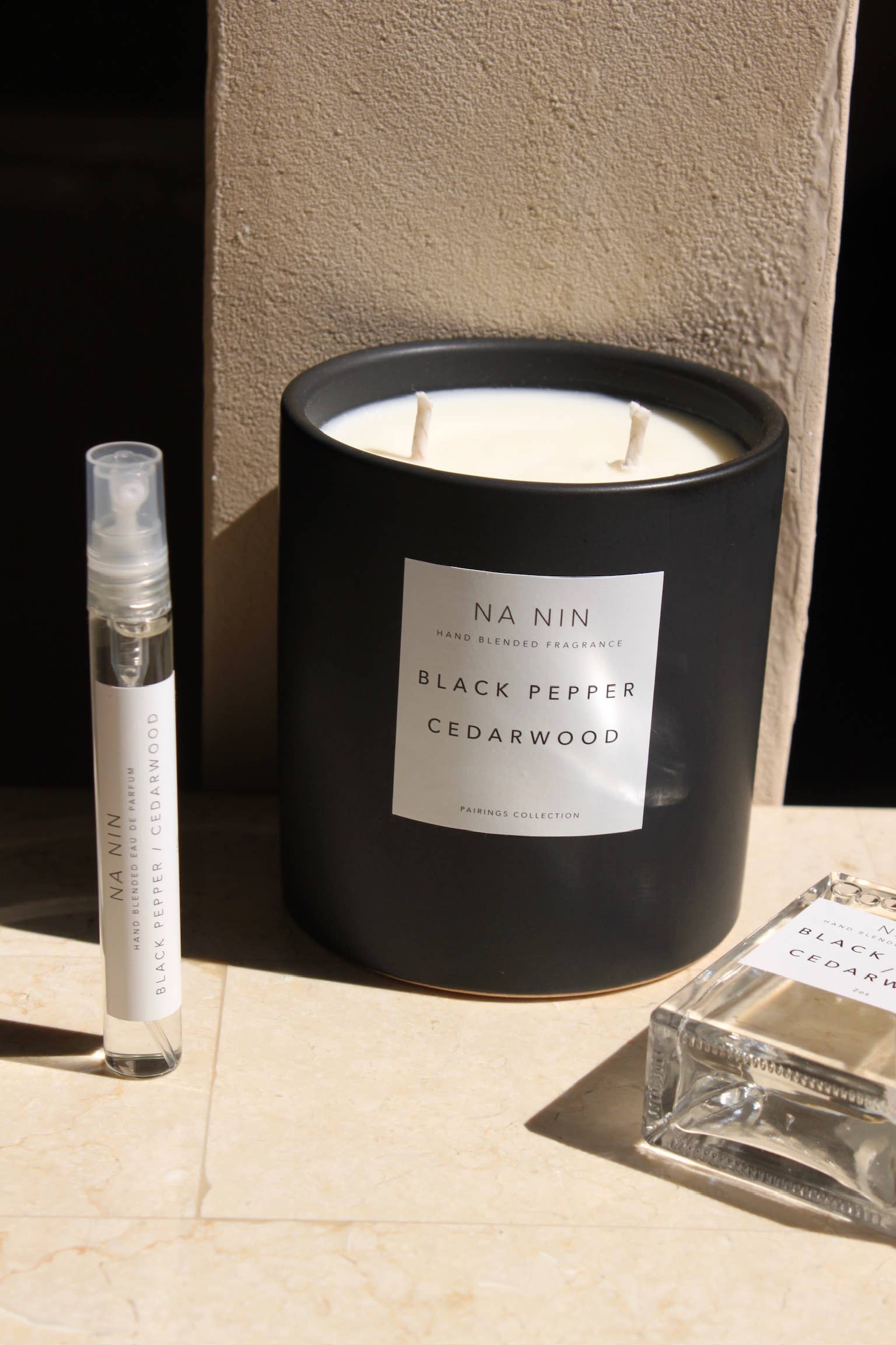 Black Pepper & Cedarwood Candle / Available in Multiple Sizes