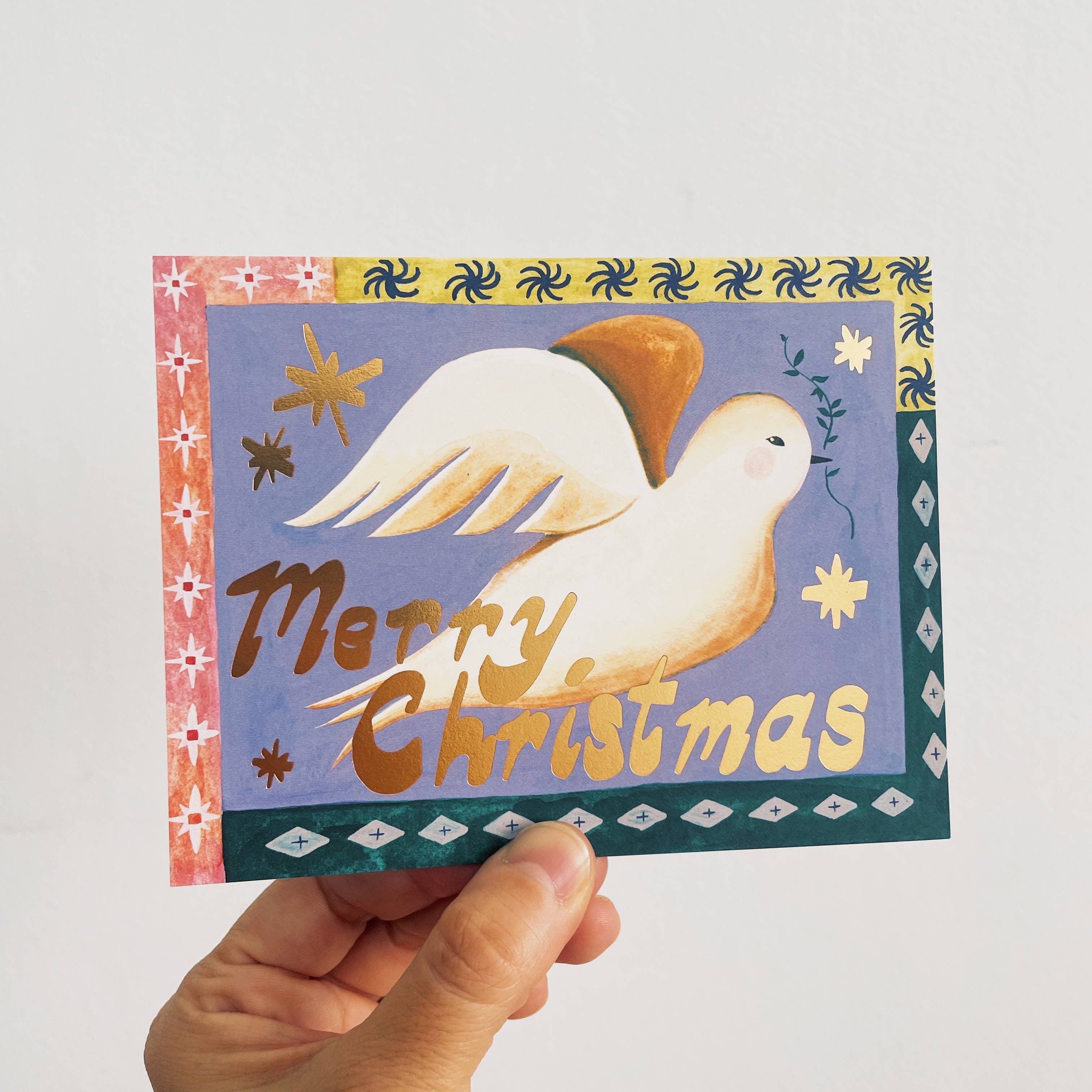 Merry Christmas Dove Card Set