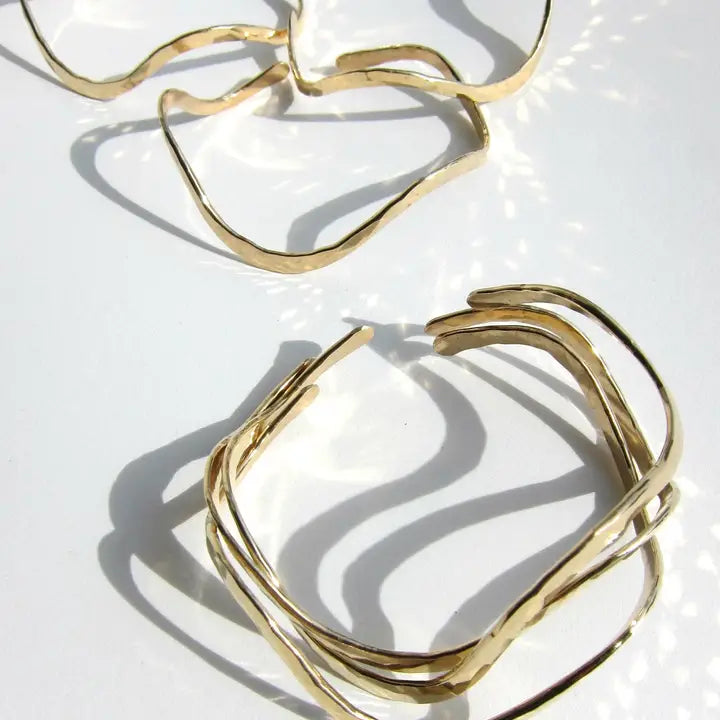 Bronze Wavy Bangle