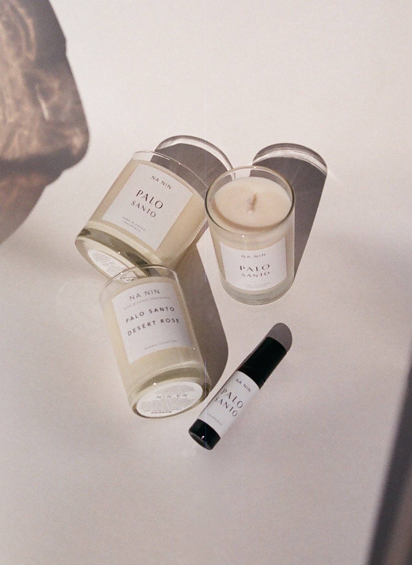 Palo Santo & Desert Rose Candle / Available in Multiple Sizes