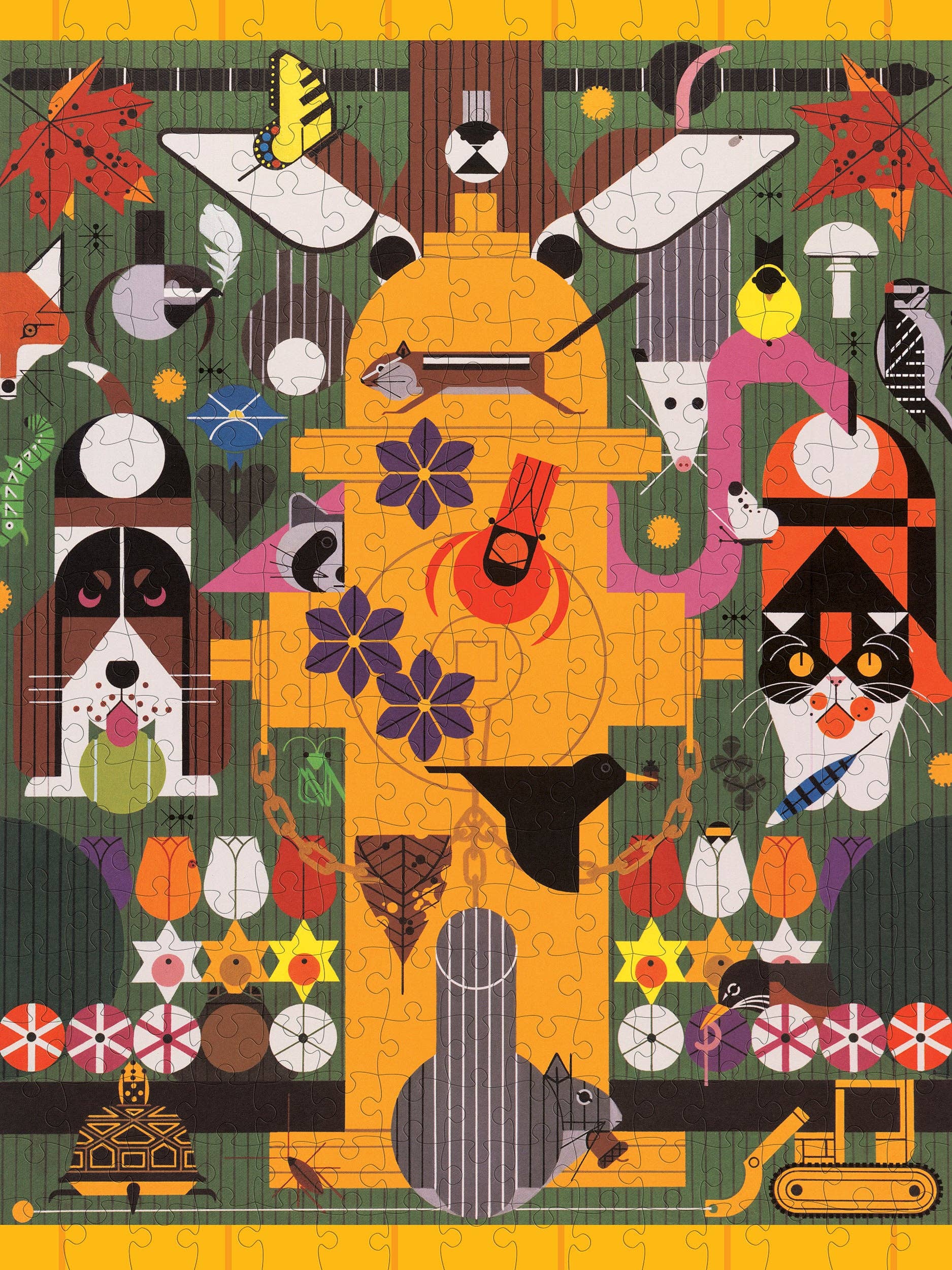 Charley Harper: Biodiversity in the Burbs Jigsaw Puzzle