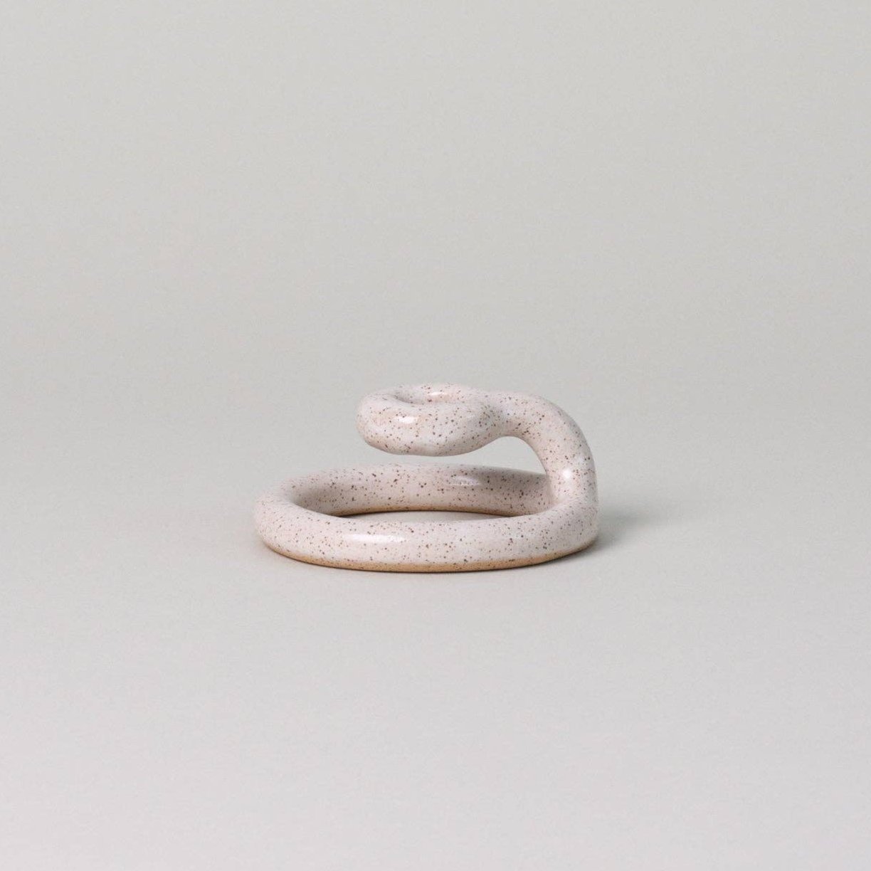 Uni Candlestick, Speckled White