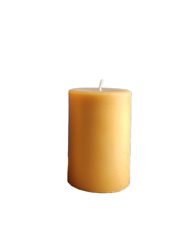 Beeswax Wide Pillar Candle