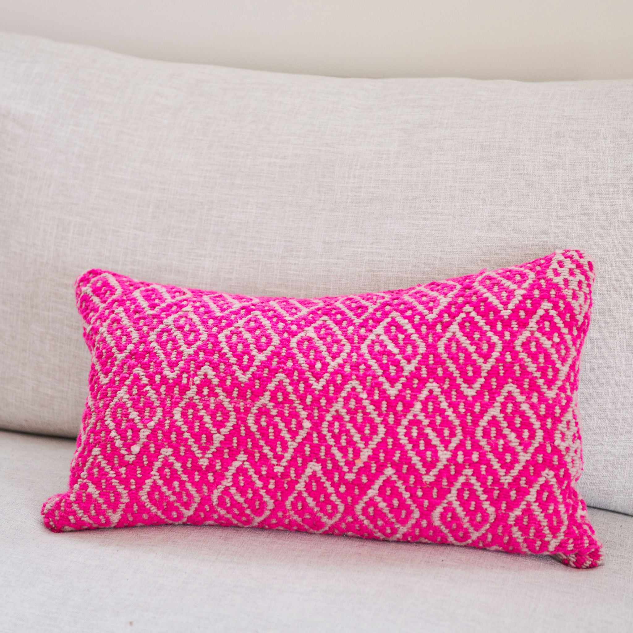 Woven Frazada Lumbar Pillow Cover